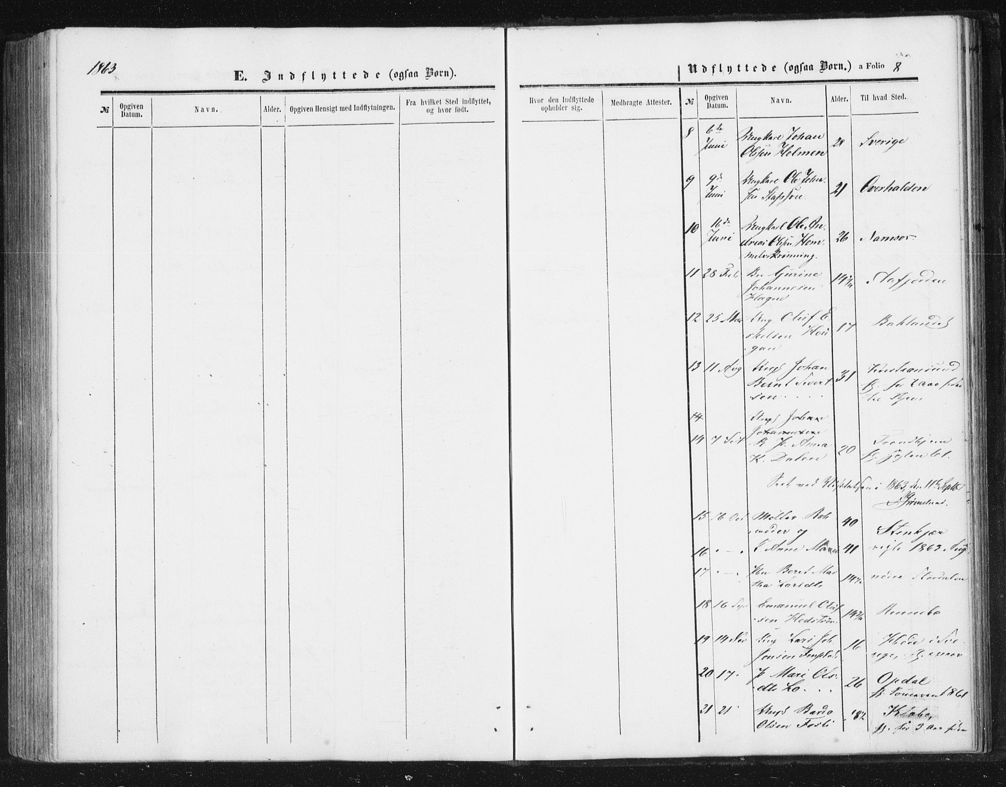 Ministerialprotokoller, klokkerbøker og fødselsregistre - Sør-Trøndelag, SAT/A-1456/616/L0408: Ministerialbok nr. 616A05, 1857-1865, s. 8
