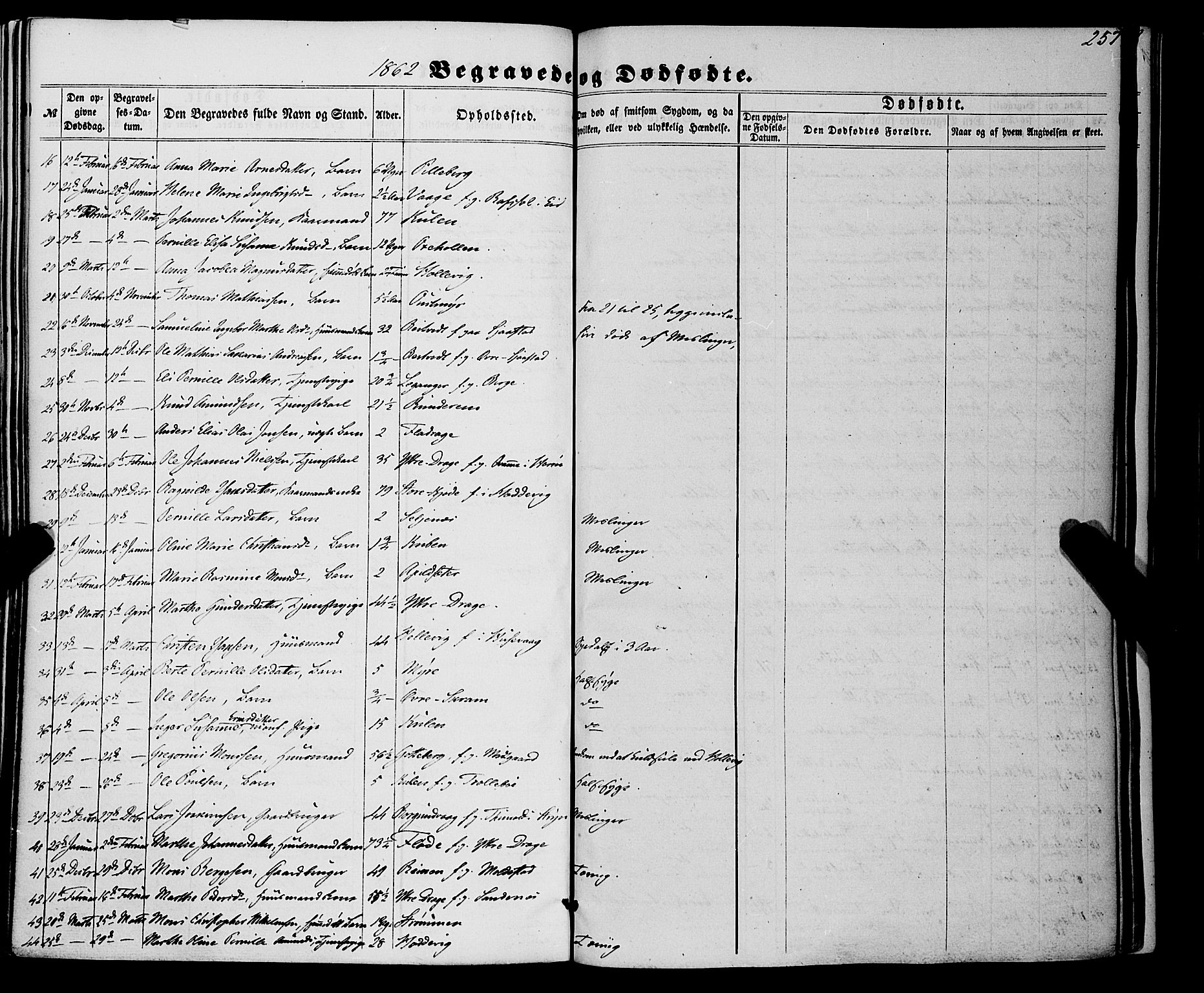 Selje sokneprestembete, AV/SAB-A-99938/H/Ha/Haa/Haaa: Ministerialbok nr. A 11, 1858-1870, s. 257