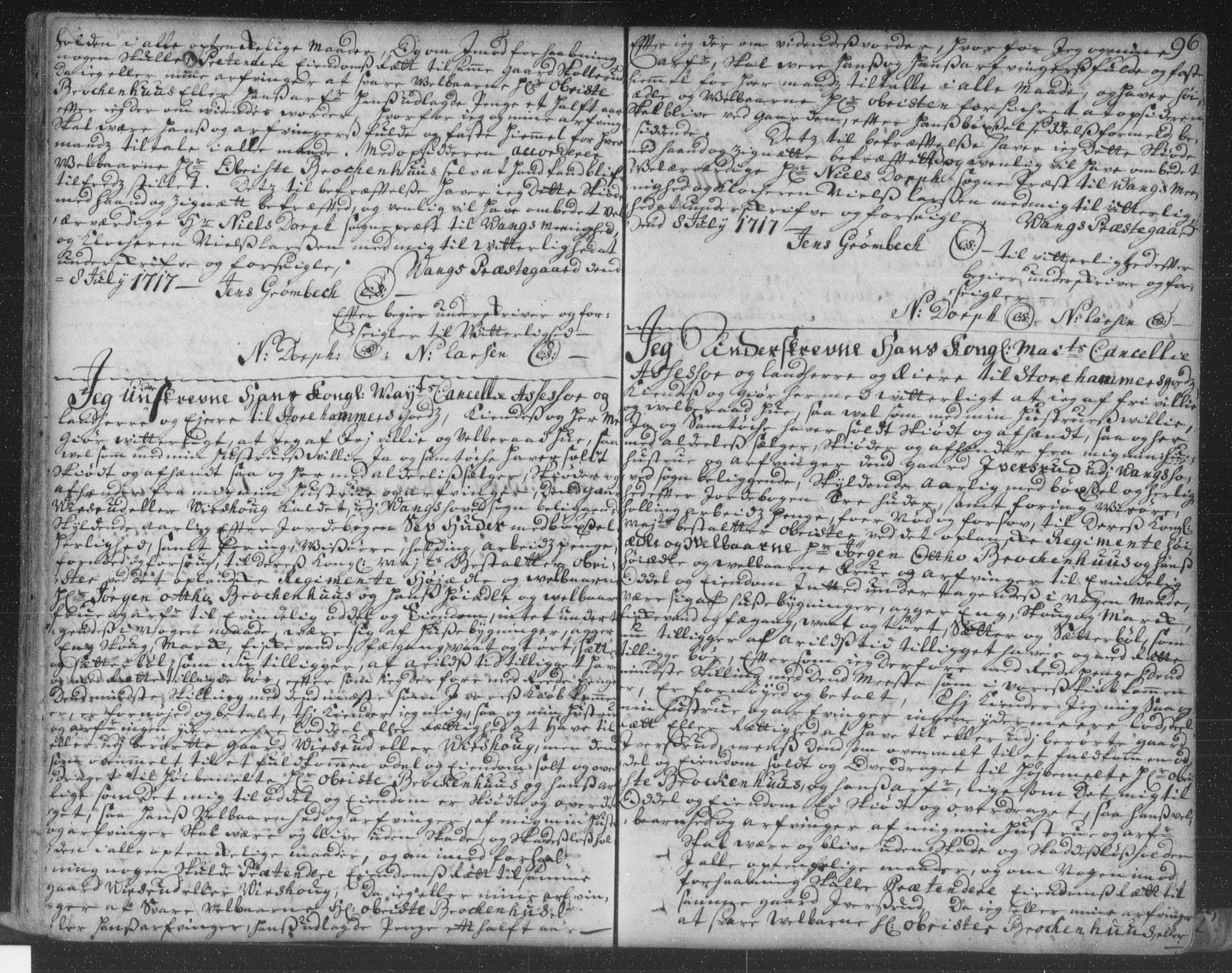 Hedemarken sorenskriveri, SAH/TING-034/H/Hb/L0002: Pantebok nr. 2, 1713-1723, s. 96