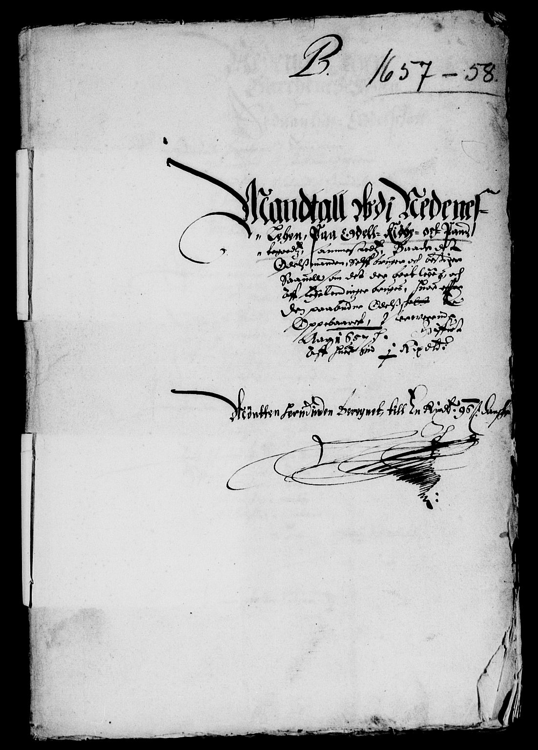 Rentekammeret inntil 1814, Reviderte regnskaper, Lensregnskaper, AV/RA-EA-5023/R/Rb/Rbq/L0045: Nedenes len. Mandals len. Råbyggelag., 1654-1658