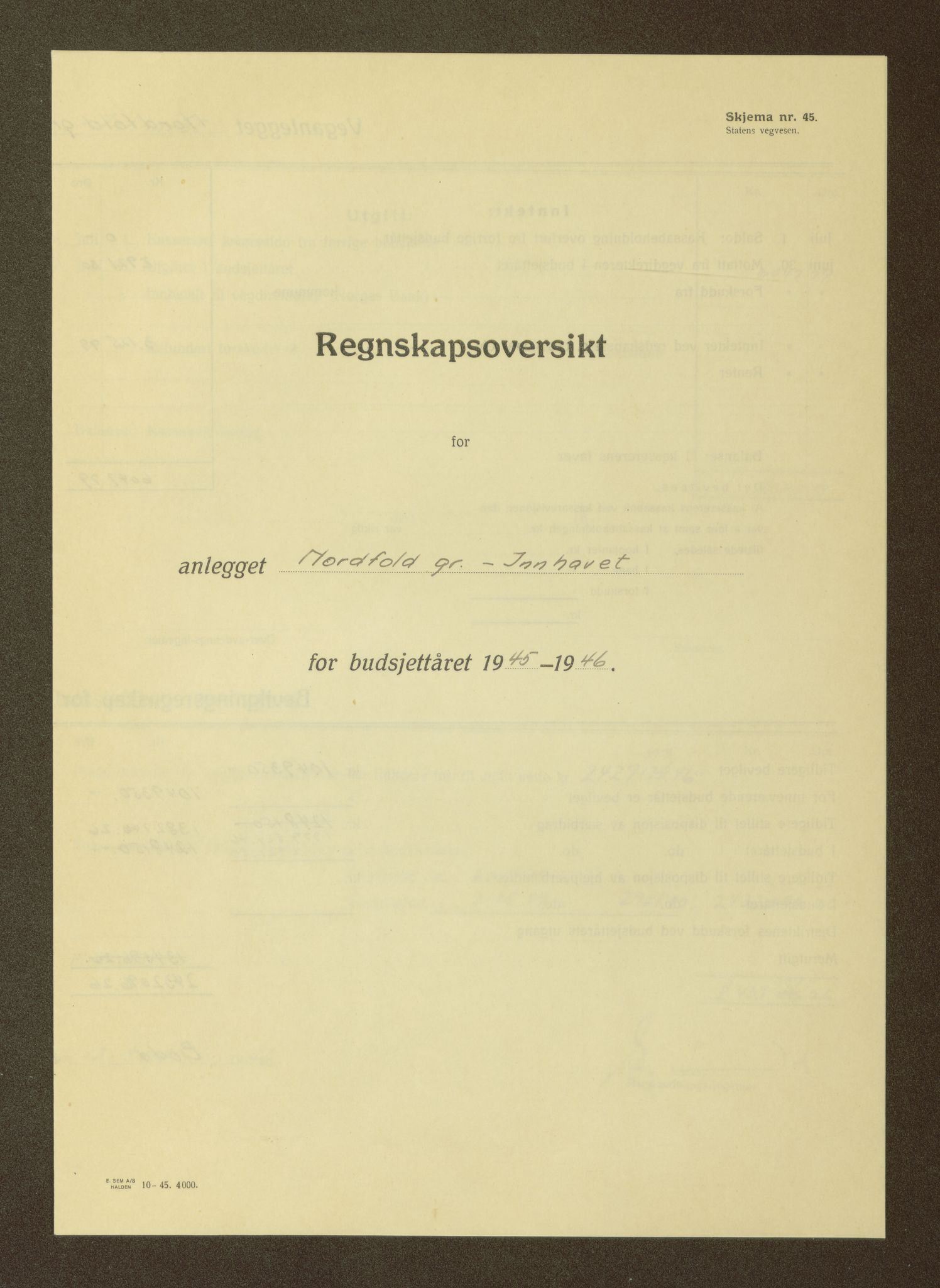 Nordland vegkontor, AV/SAT-A-4181/F/Fa/L0030: Hamarøy/Tysfjord, 1885-1948, s. 1589