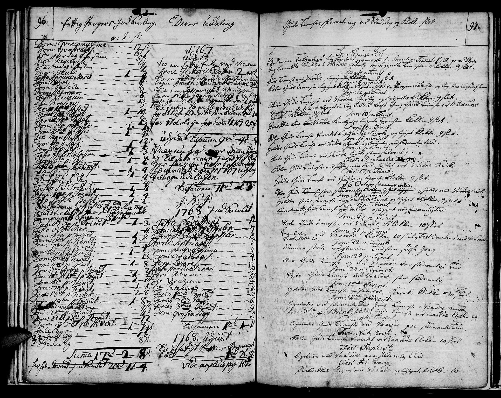 Vadsø sokneprestkontor, AV/SATØ-S-1325/H/Ha/L0001kirke: Ministerialbok nr. 1, 1747-1768, s. 96