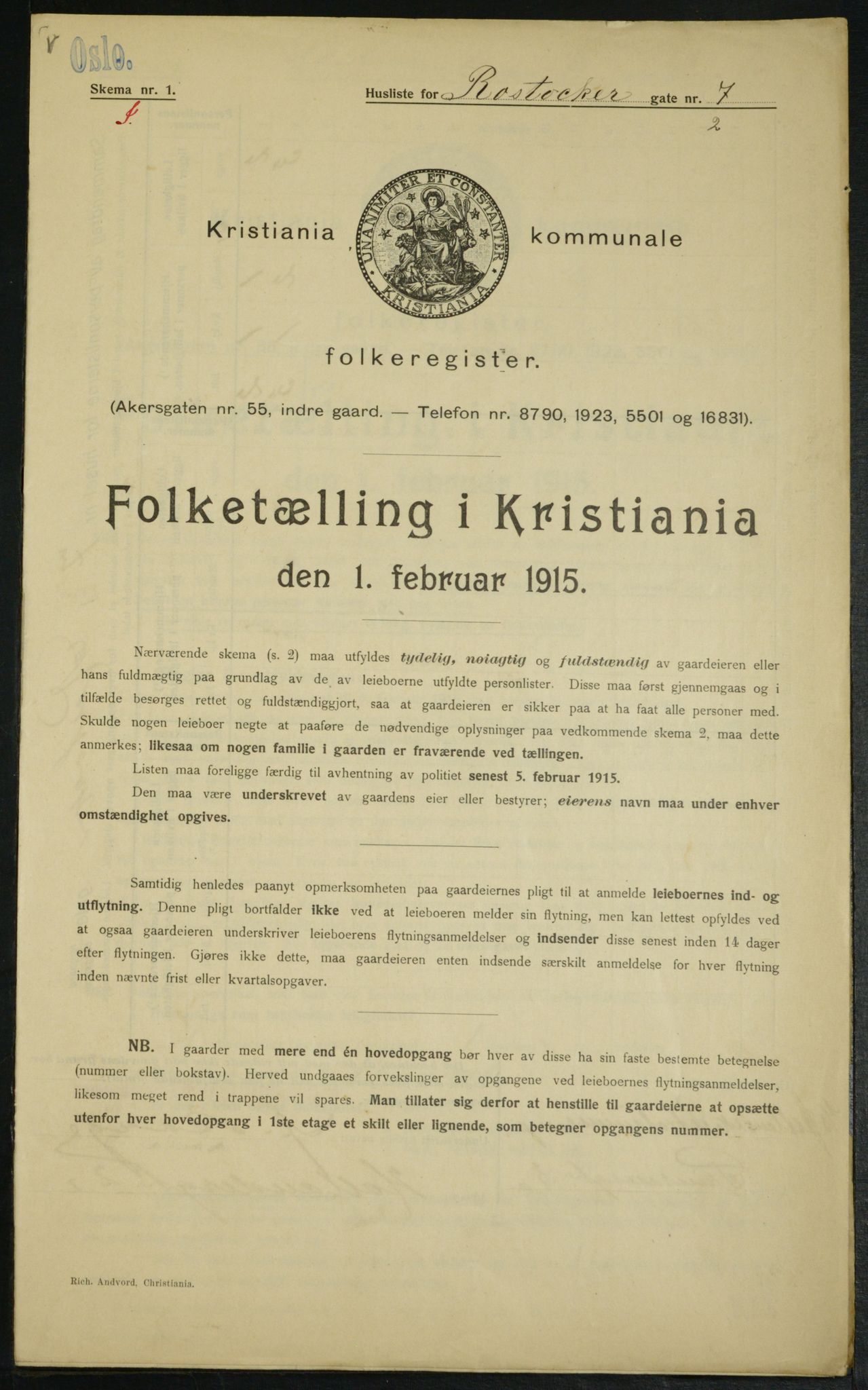 OBA, Kommunal folketelling 1.2.1915 for Kristiania, 1915, s. 84208