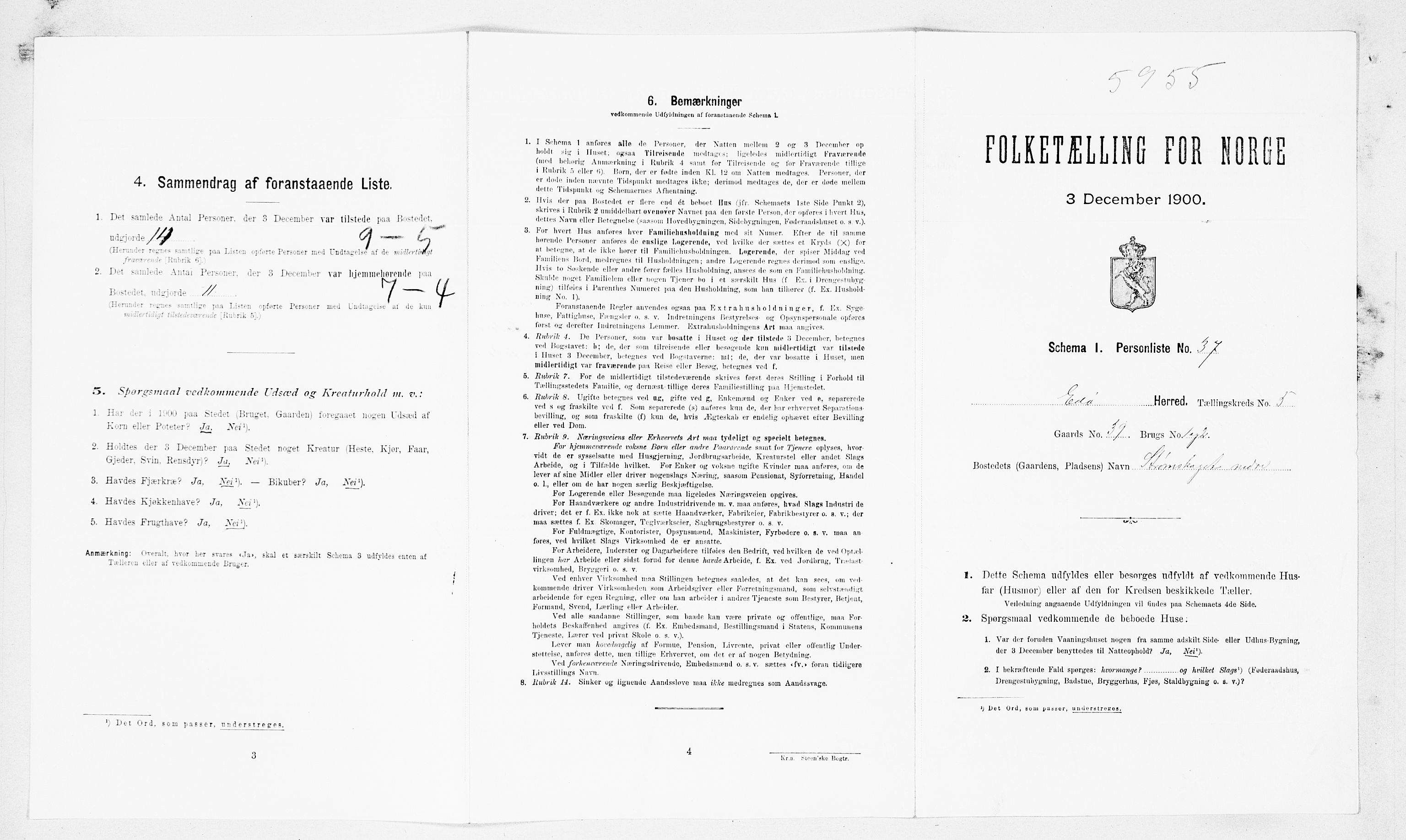 SAT, Folketelling 1900 for 1573 Edøy herred, 1900, s. 428