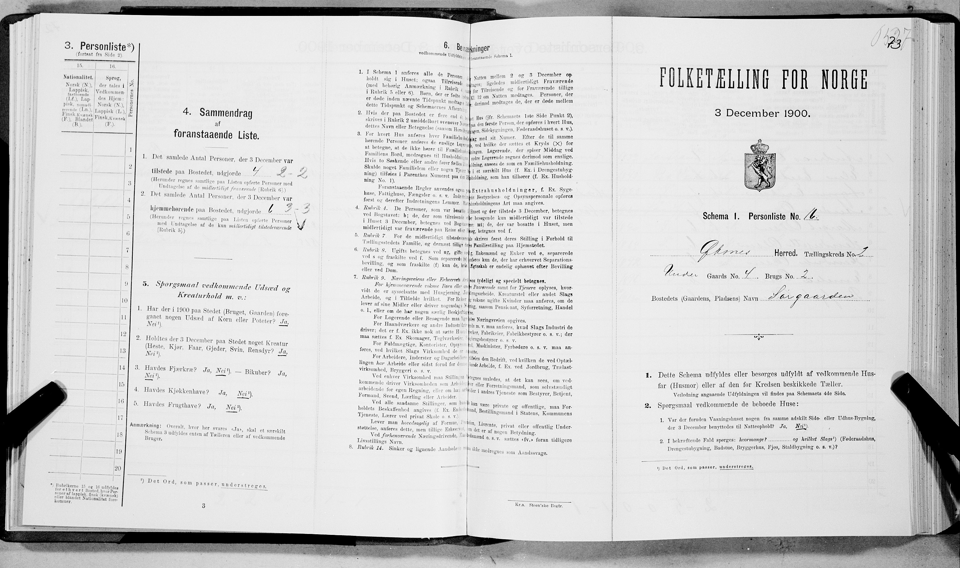 SAT, Folketelling 1900 for 1868 Øksnes herred, 1900, s. 95