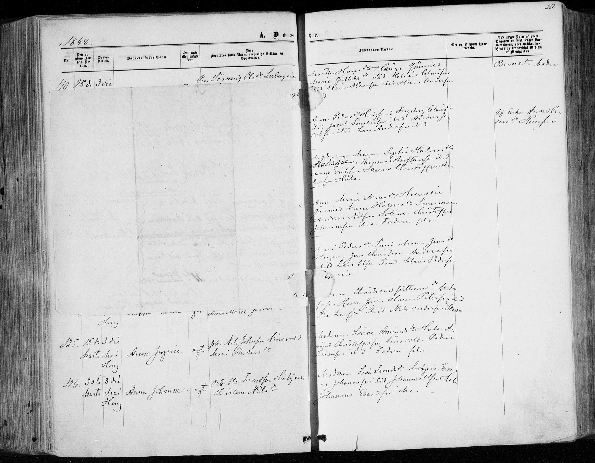 Eiker kirkebøker, AV/SAKO-A-4/F/Fa/L0016: Ministerialbok nr. I 16, 1860-1868, s. 262