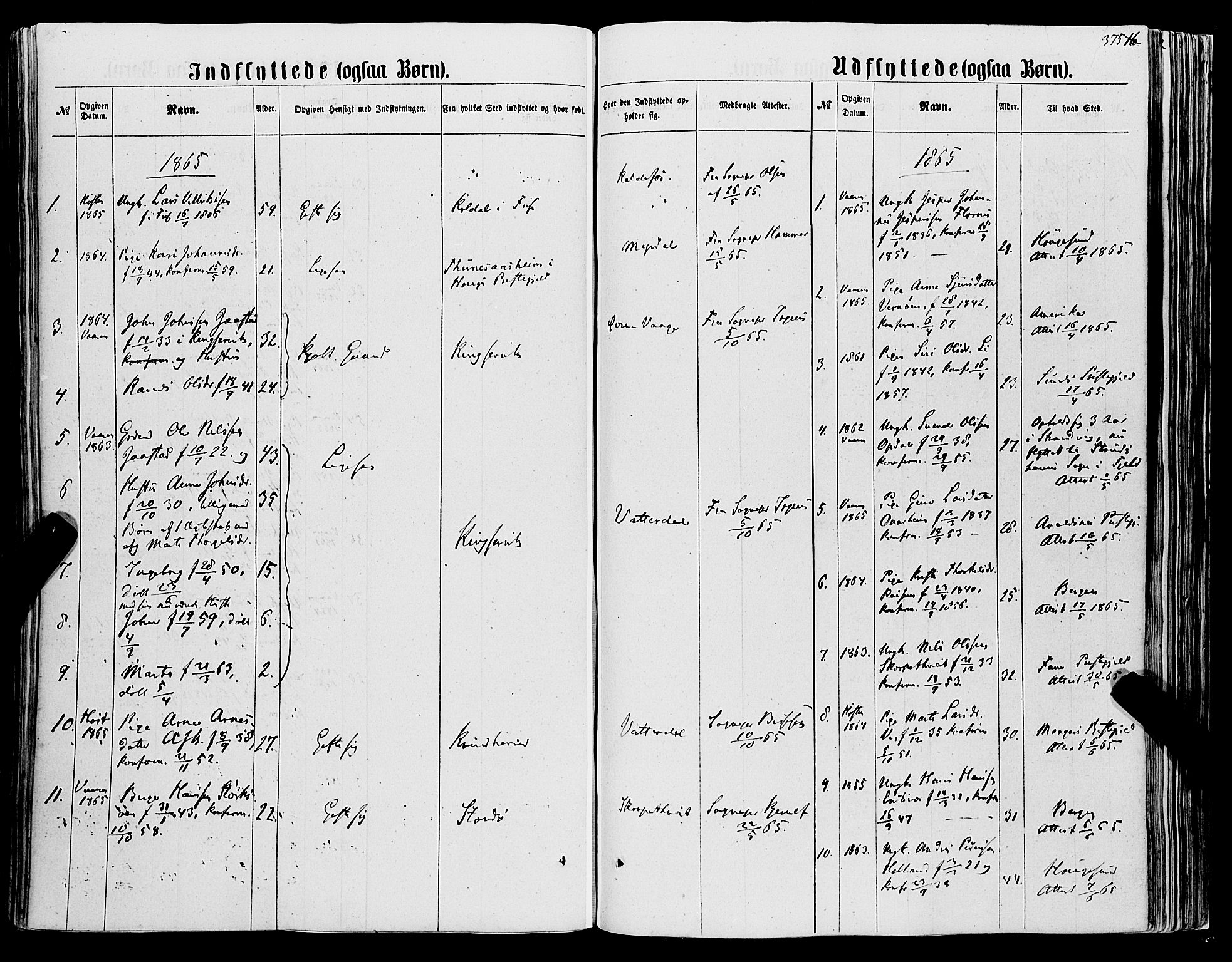 Tysnes sokneprestembete, AV/SAB-A-78601/H/Haa: Ministerialbok nr. A 11, 1860-1871, s. 375