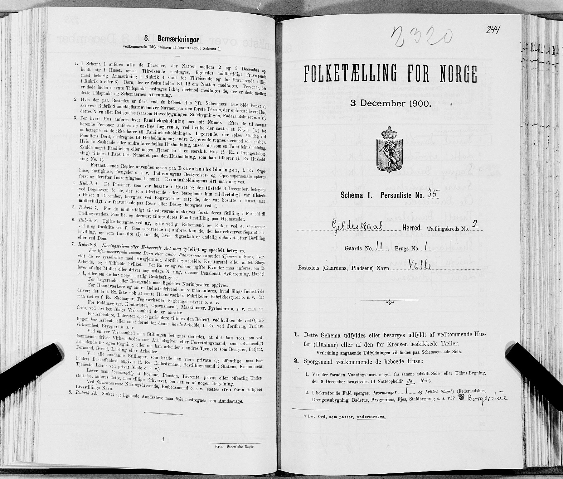 SAT, Folketelling 1900 for 1838 Gildeskål herred, 1900, s. 287