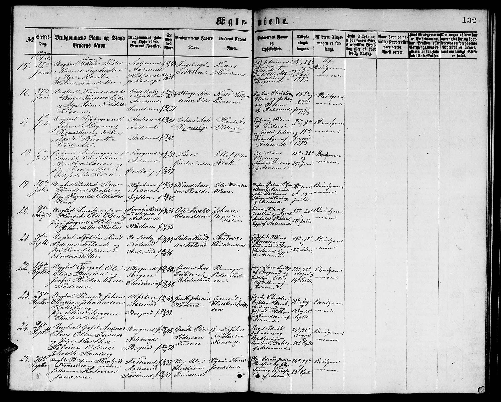 Ministerialprotokoller, klokkerbøker og fødselsregistre - Møre og Romsdal, AV/SAT-A-1454/529/L0465: Klokkerbok nr. 529C02, 1868-1877, s. 132