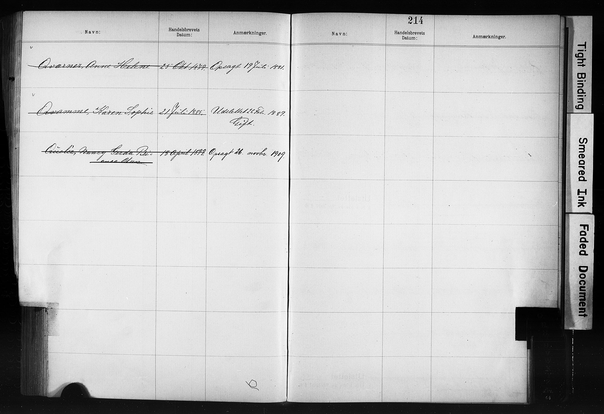 Kristiania magistrat, SAO/A-10711/F/Fb/L0006: Borgerrulle, 1879-1899, s. 182