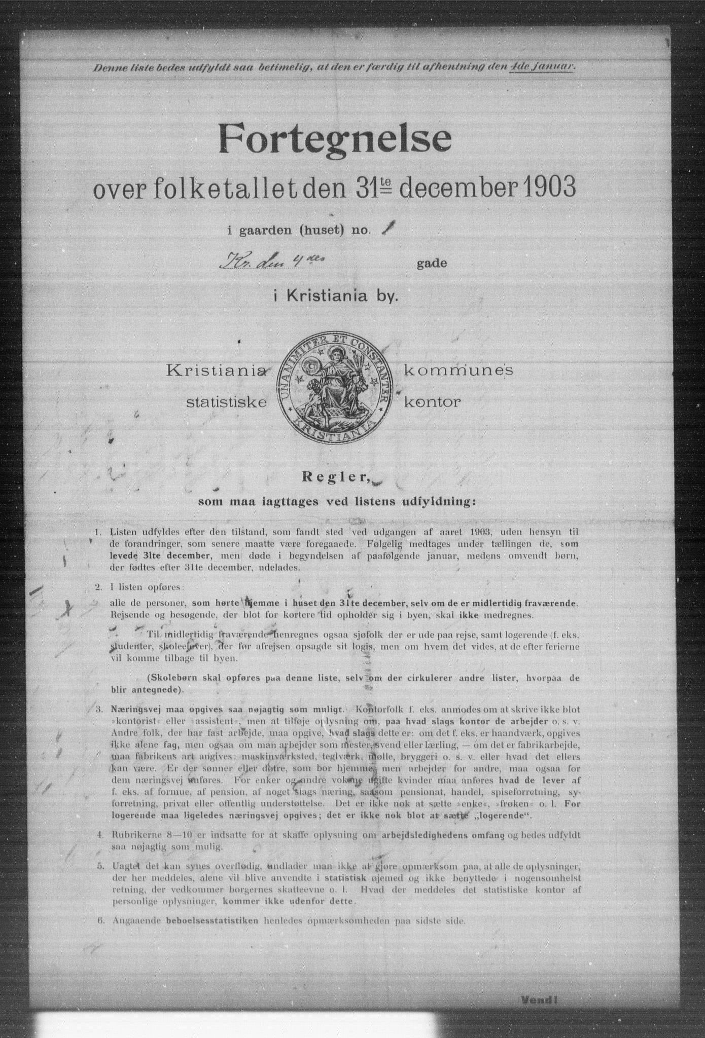 OBA, Kommunal folketelling 31.12.1903 for Kristiania kjøpstad, 1903, s. 10636