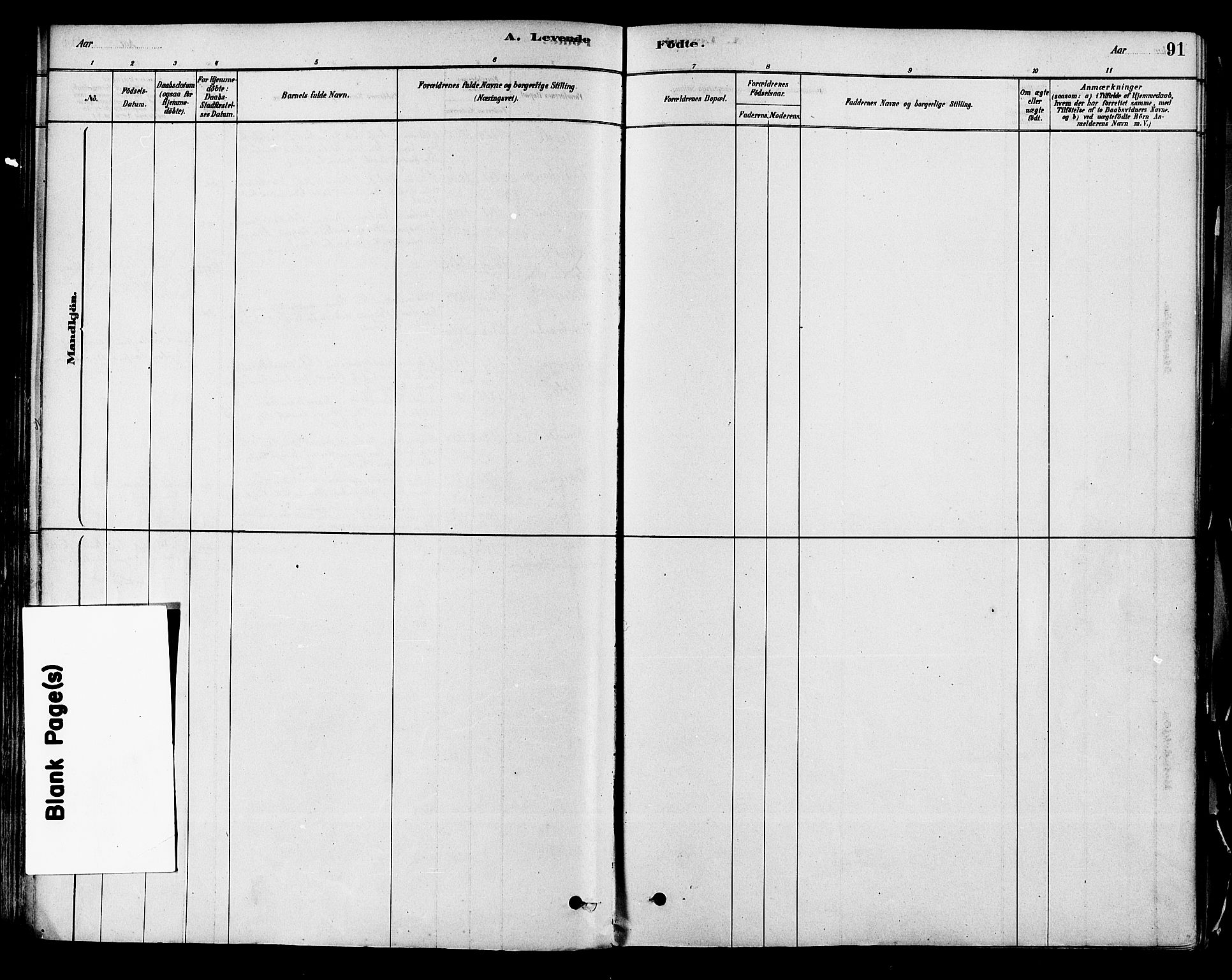 Modum kirkebøker, SAKO/A-234/F/Fa/L0011: Ministerialbok nr. 11, 1877-1889, s. 91