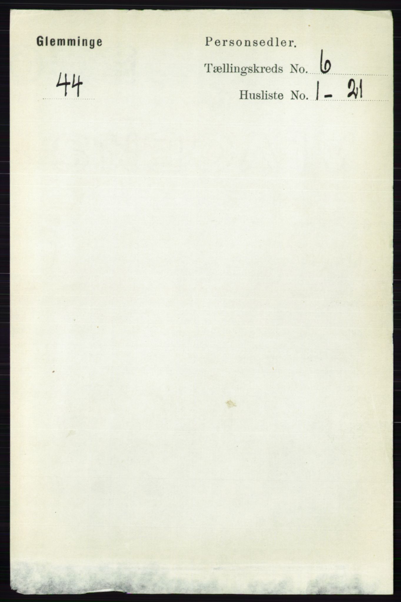 RA, Folketelling 1891 for 0132 Glemmen herred, 1891, s. 7506