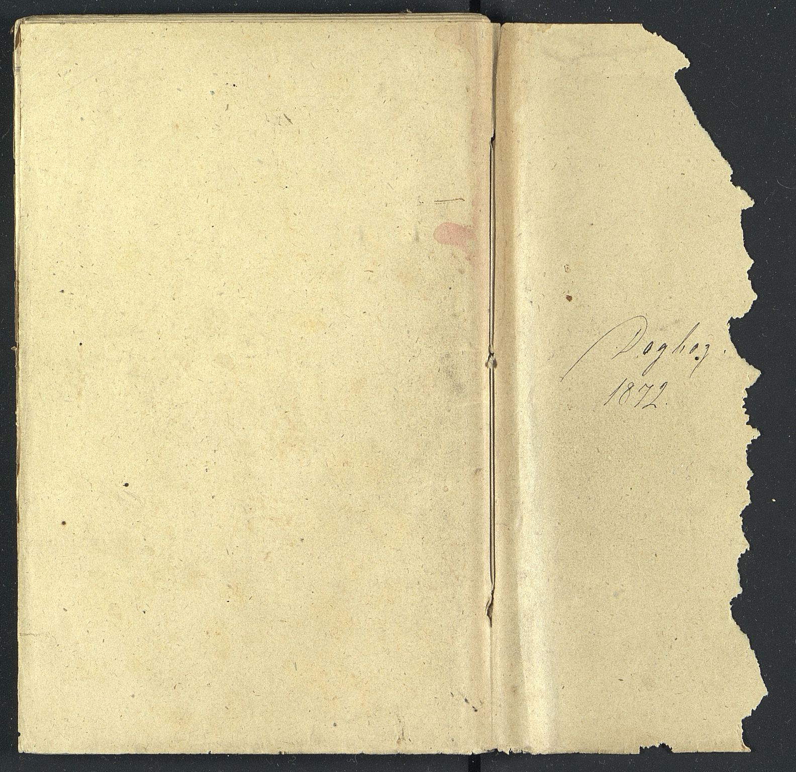 Familien Aalls privatarkiv , NESJ/NJM-005/E-00003/L0001/0003/0010: Dag- og notatbøker / Dølner dagbokpakke 001, 1872