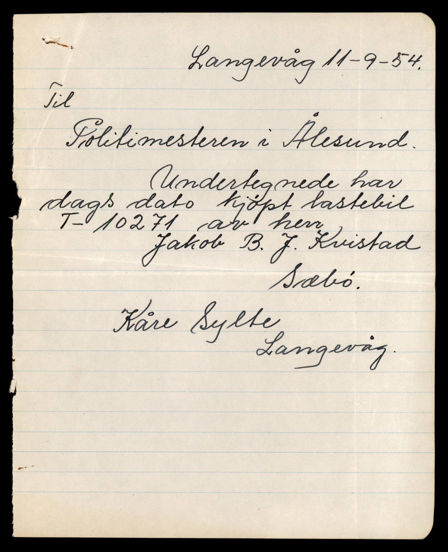 Møre og Romsdal vegkontor - Ålesund trafikkstasjon, AV/SAT-A-4099/F/Fe/L0035: Registreringskort for kjøretøy T 12653 - T 12829, 1927-1998, s. 1270