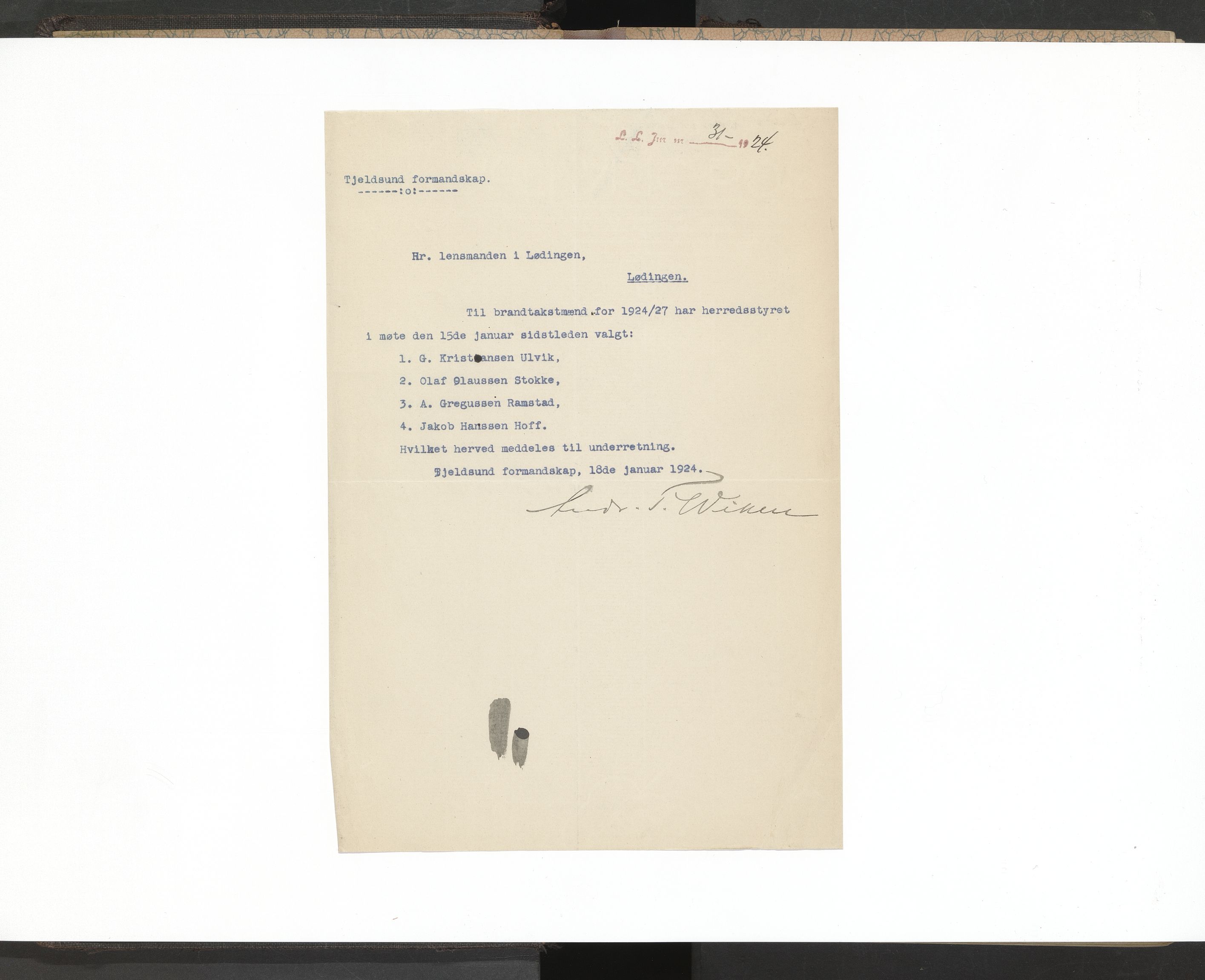 Norges Brannkasse Lødingen og Tjeldsund, AV/SAT-A-5583/Fa/L0004: Branntakstprotokoll, 1917-1925