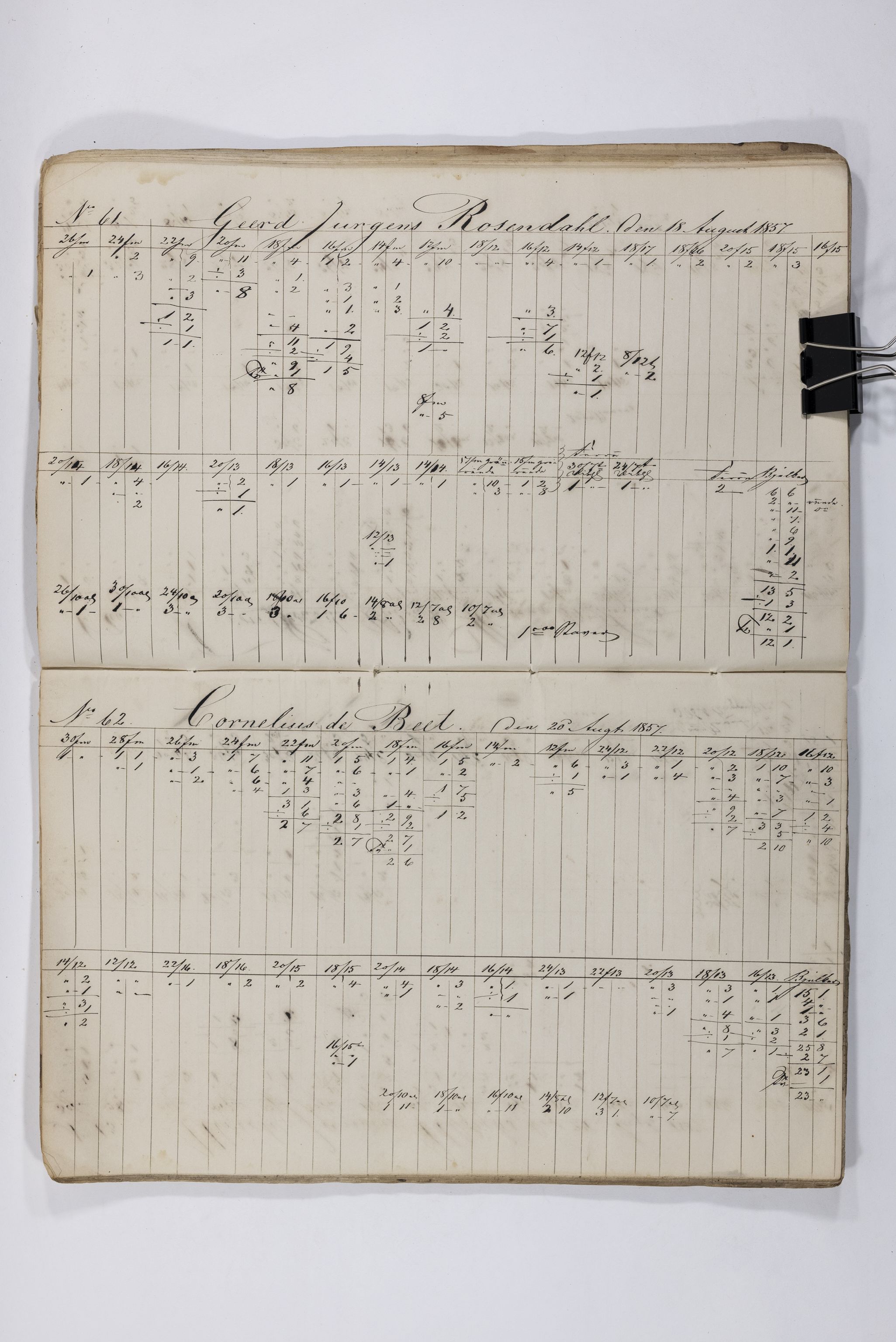 Blehr/ Kjellestad, TEMU/TGM-A-1212/E/Eb/L0008: Ladnings Liste, 1857-1859, s. 33