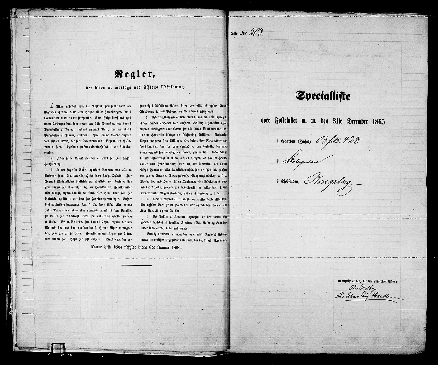 RA, Folketelling 1865 for 0604B Kongsberg prestegjeld, Kongsberg kjøpstad, 1865, s. 1018