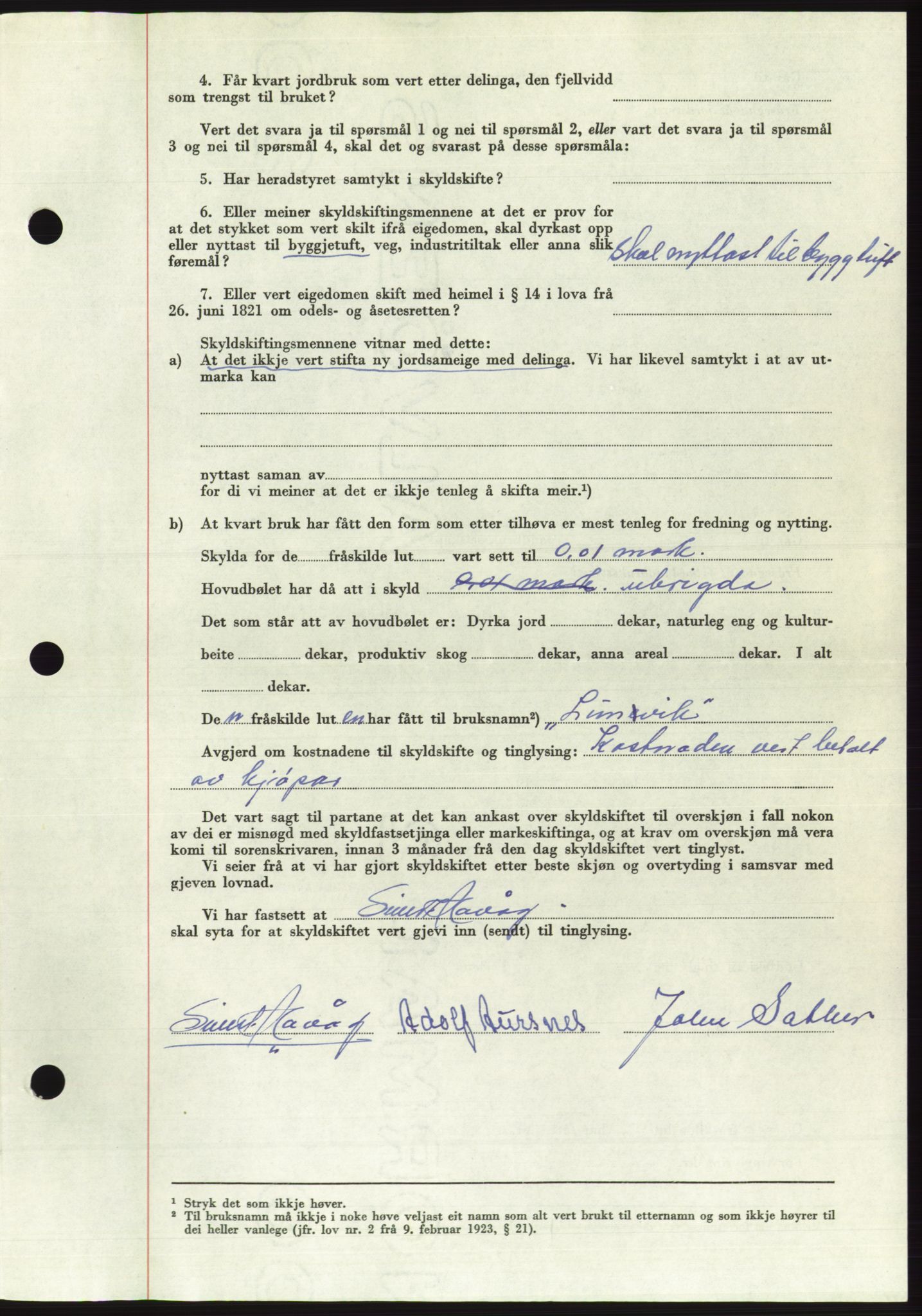 Søre Sunnmøre sorenskriveri, AV/SAT-A-4122/1/2/2C/L0108: Pantebok nr. 34A, 1957-1958, Dagboknr: 2777/1957