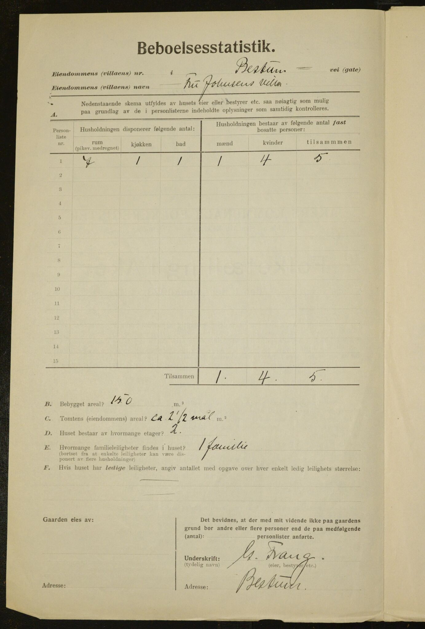 , Kommunal folketelling 1.12.1923 for Aker, 1923, s. 67
