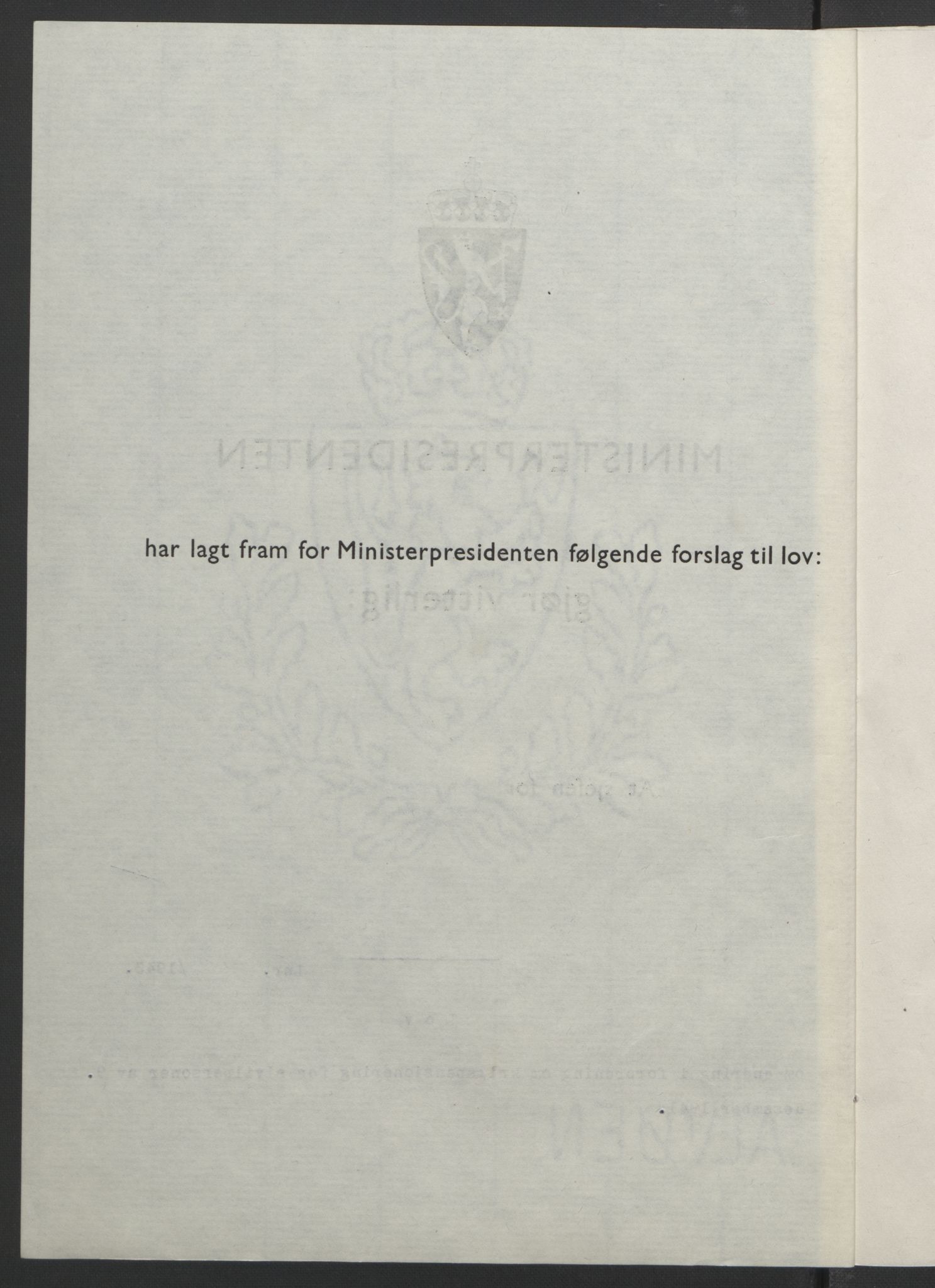 NS-administrasjonen 1940-1945 (Statsrådsekretariatet, de kommisariske statsråder mm), RA/S-4279/D/Db/L0099: Lover, 1943, s. 210