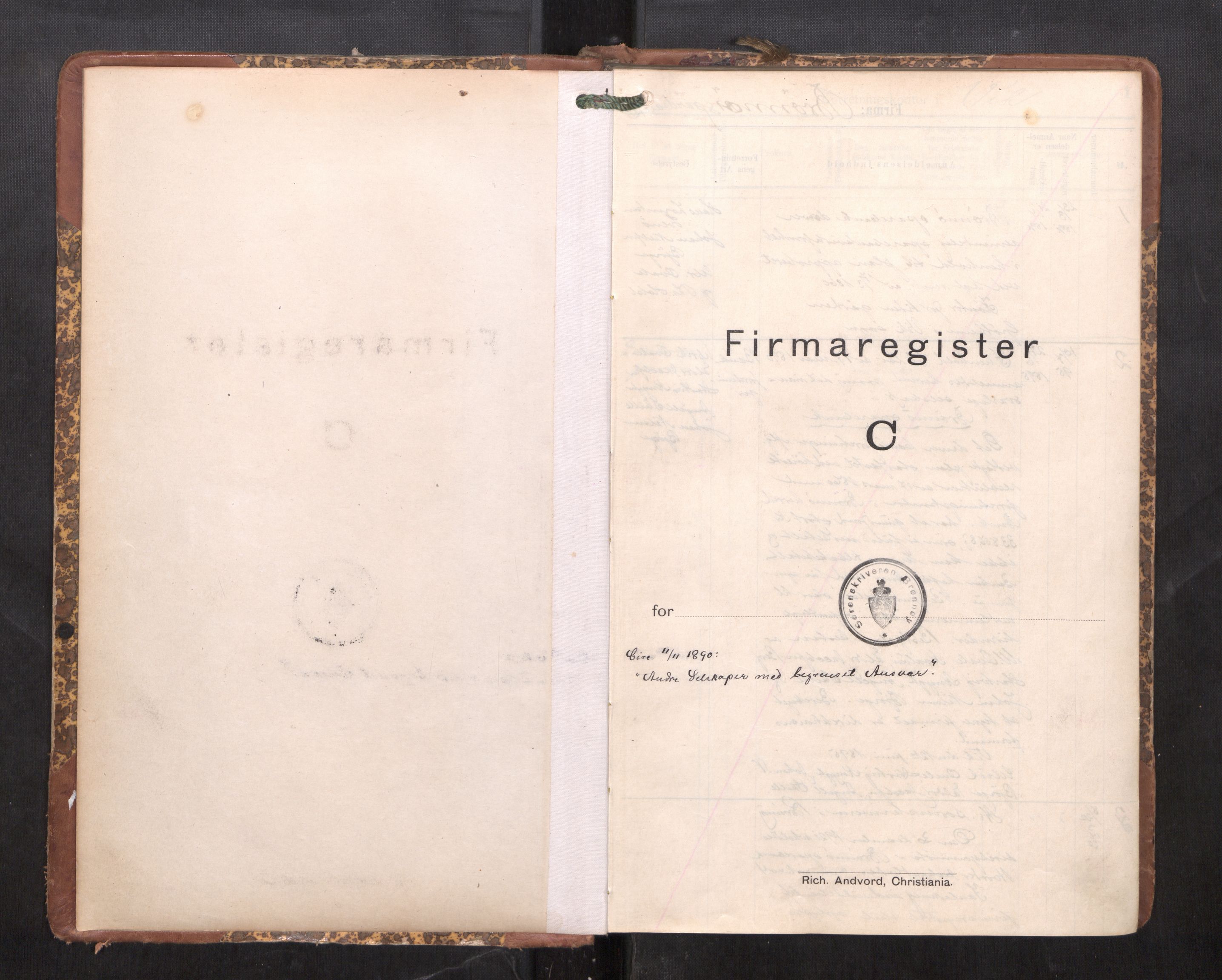 Brønnøy sorenskriveri, SAT/A-4170/2/J/Ja/Jaa/L0003: Firmaregister C, 1891-1941, s. 3