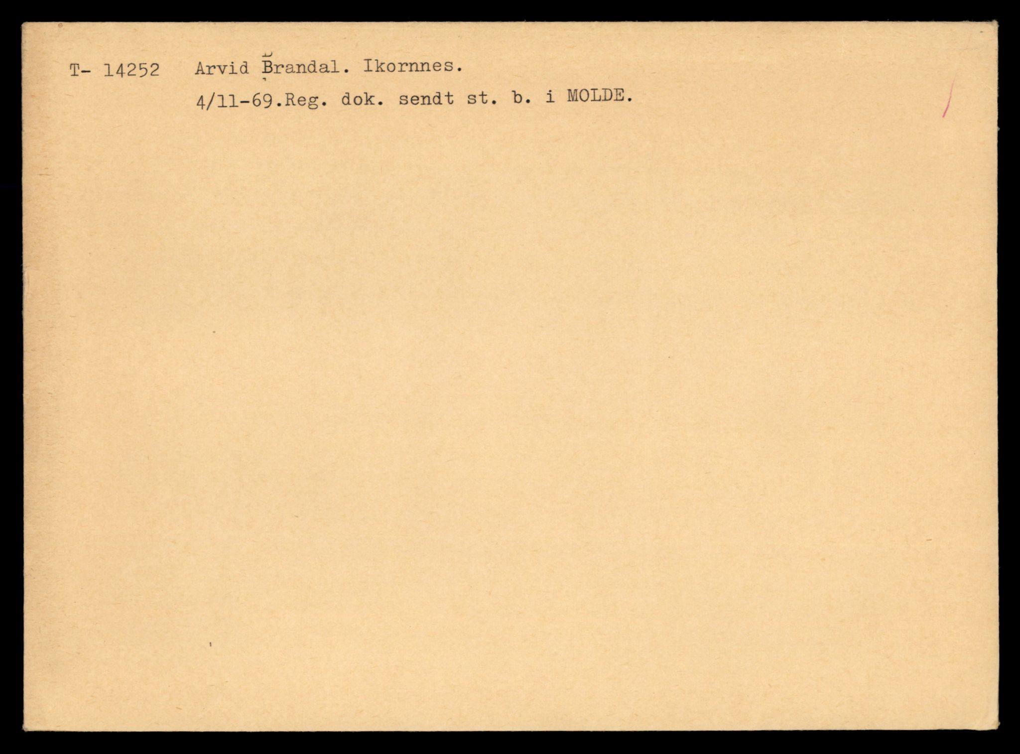 Møre og Romsdal vegkontor - Ålesund trafikkstasjon, AV/SAT-A-4099/F/Fe/L0044: Registreringskort for kjøretøy T 14205 - T 14319, 1927-1998, s. 1438
