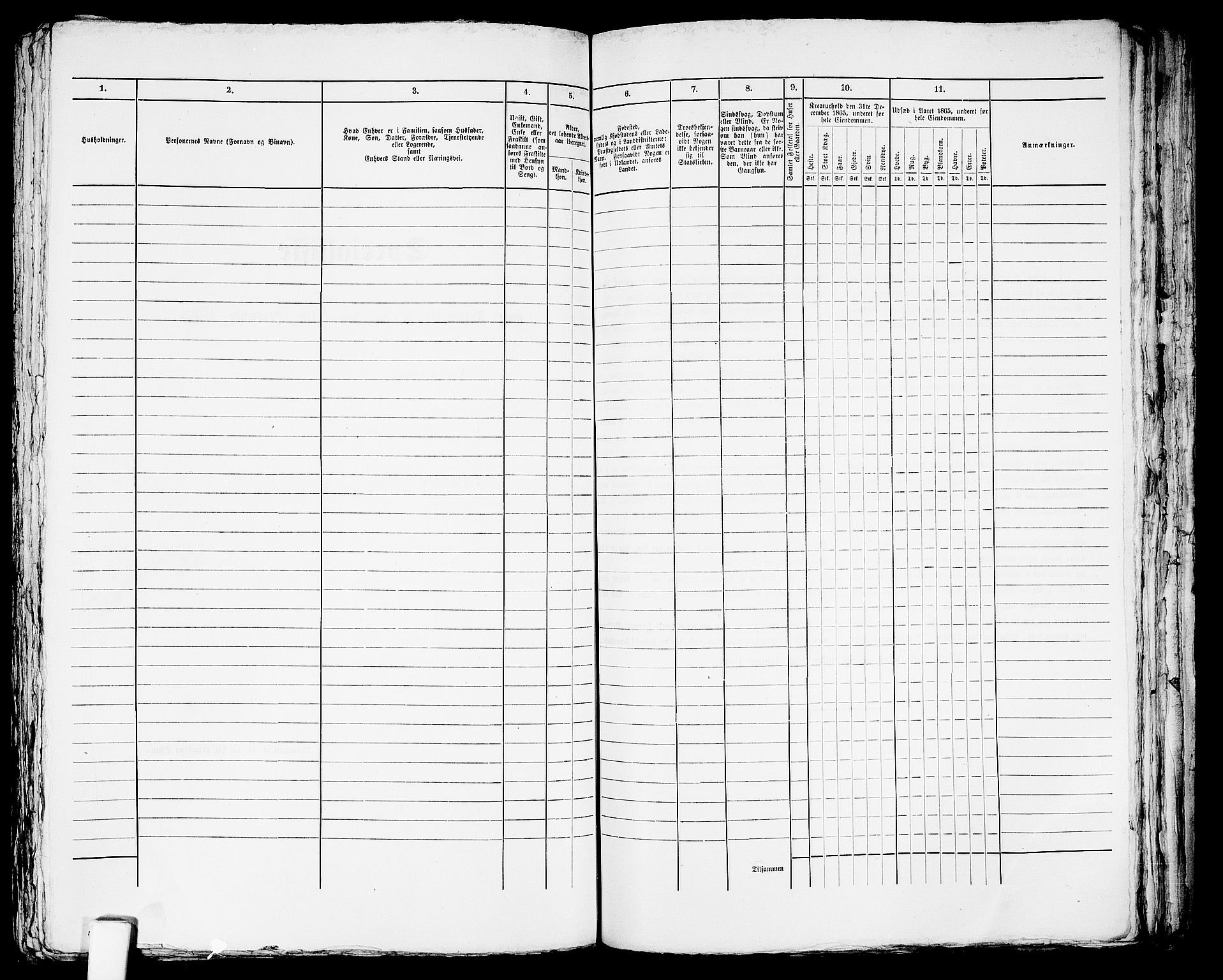 RA, Folketelling 1865 for 0904B Fjære prestegjeld, Grimstad kjøpstad, 1865, s. 292