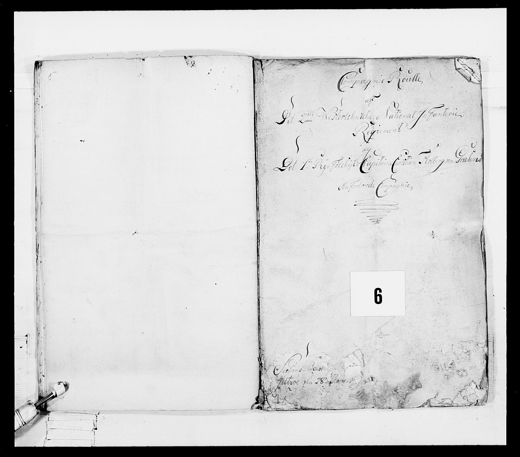 Generalitets- og kommissariatskollegiet, Det kongelige norske kommissariatskollegium, AV/RA-EA-5420/E/Eh/L0107: 2. Vesterlenske nasjonale infanteriregiment, 1782-1789, s. 159