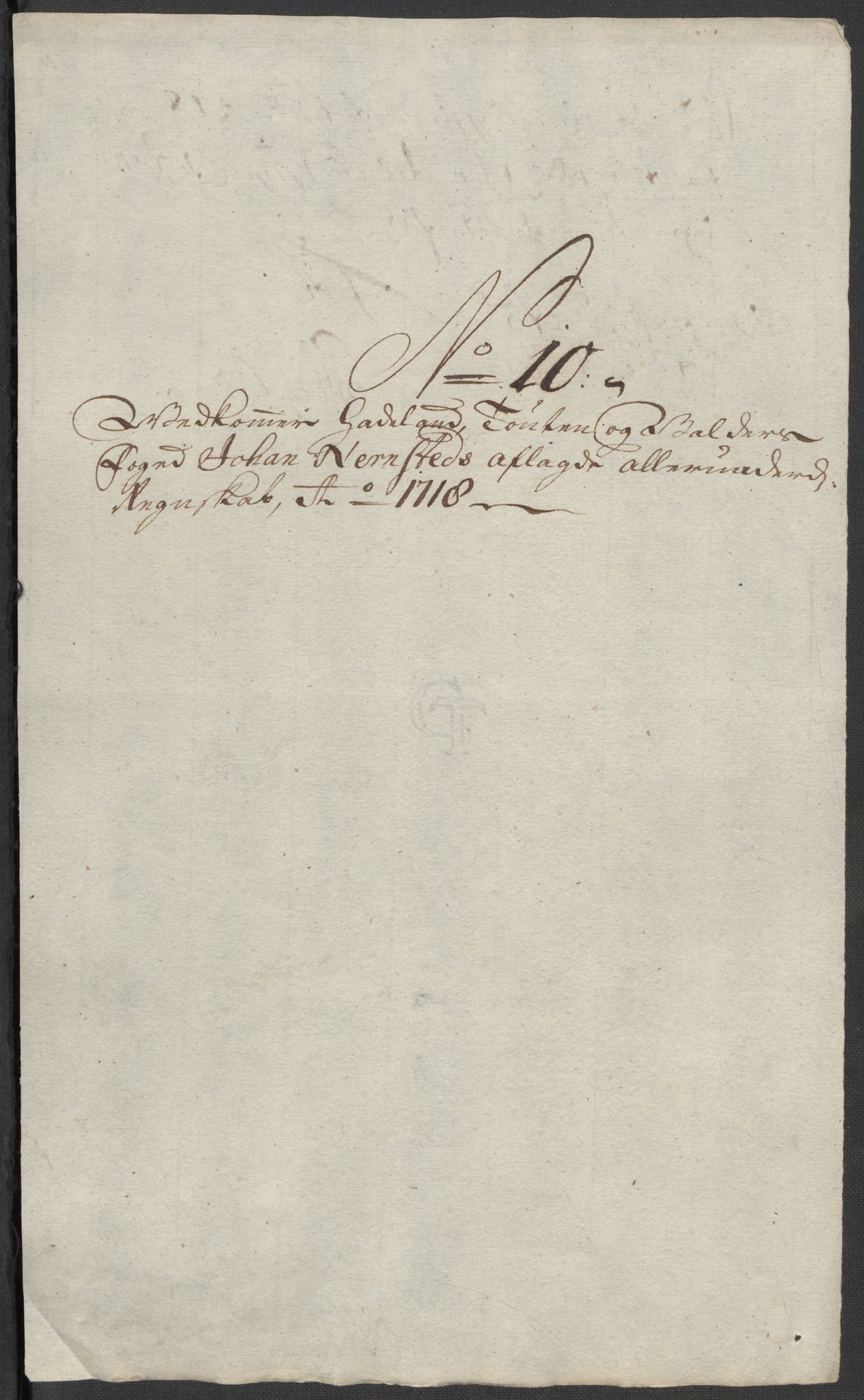 Rentekammeret inntil 1814, Reviderte regnskaper, Fogderegnskap, RA/EA-4092/R18/L1320: Fogderegnskap Hadeland, Toten og Valdres, 1718, s. 105