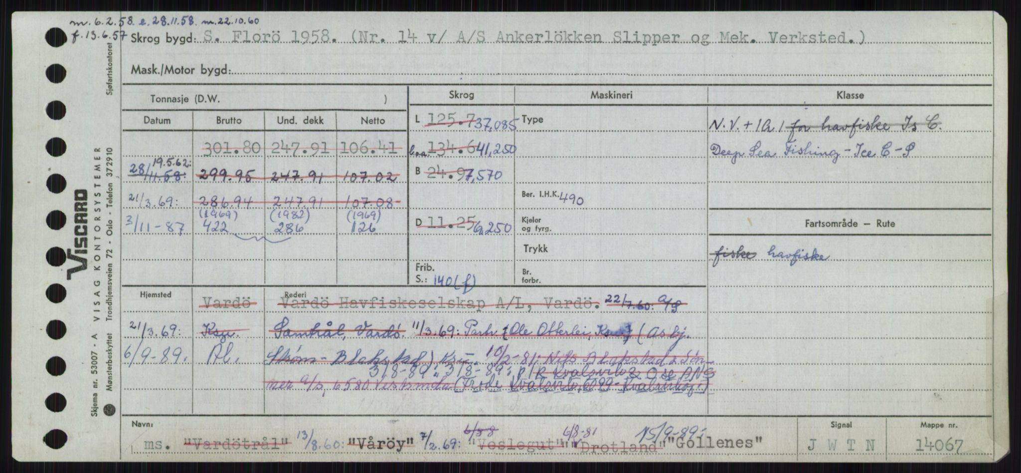 Sjøfartsdirektoratet med forløpere, Skipsmålingen, RA/S-1627/H/Ha/L0002/0002: Fartøy, Eik-Hill / Fartøy, G-Hill, s. 205