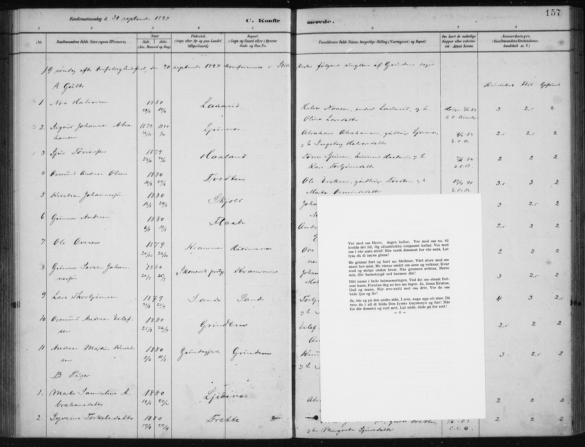 Etne sokneprestembete, SAB/A-75001/H/Haa: Ministerialbok nr. D  1, 1879-1919