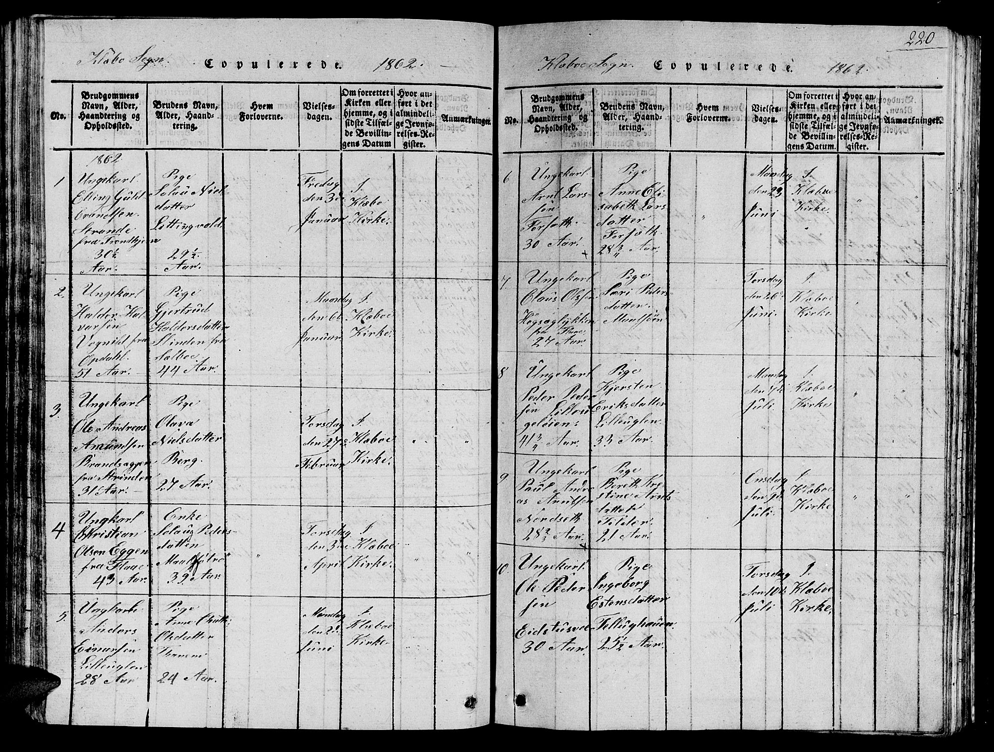 Ministerialprotokoller, klokkerbøker og fødselsregistre - Sør-Trøndelag, AV/SAT-A-1456/618/L0450: Klokkerbok nr. 618C01, 1816-1865, s. 220
