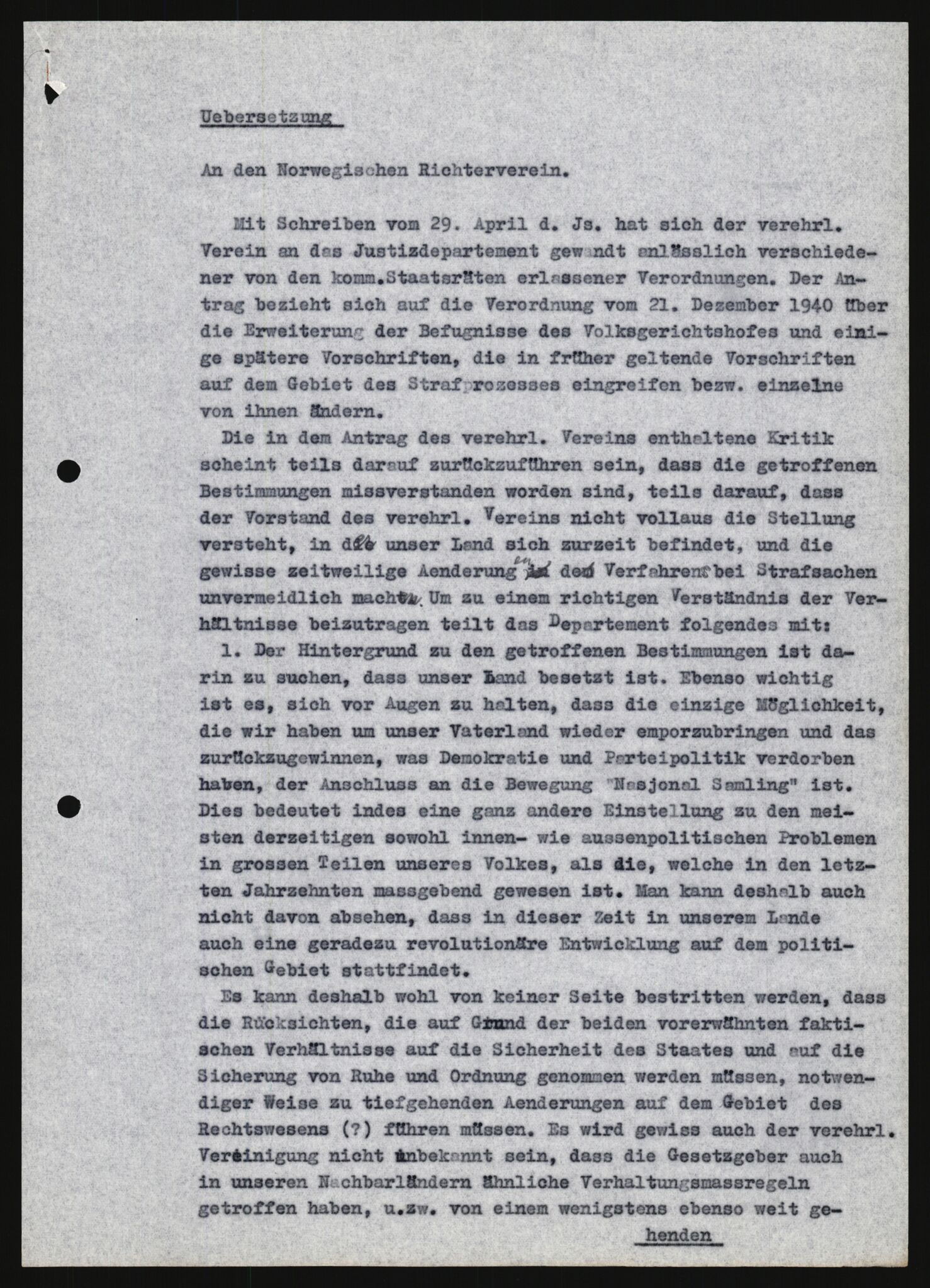 Forsvarets Overkommando. 2 kontor. Arkiv 11.4. Spredte tyske arkivsaker, AV/RA-RAFA-7031/D/Dar/Darb/L0013: Reichskommissariat - Hauptabteilung Vervaltung, 1917-1942, s. 1019
