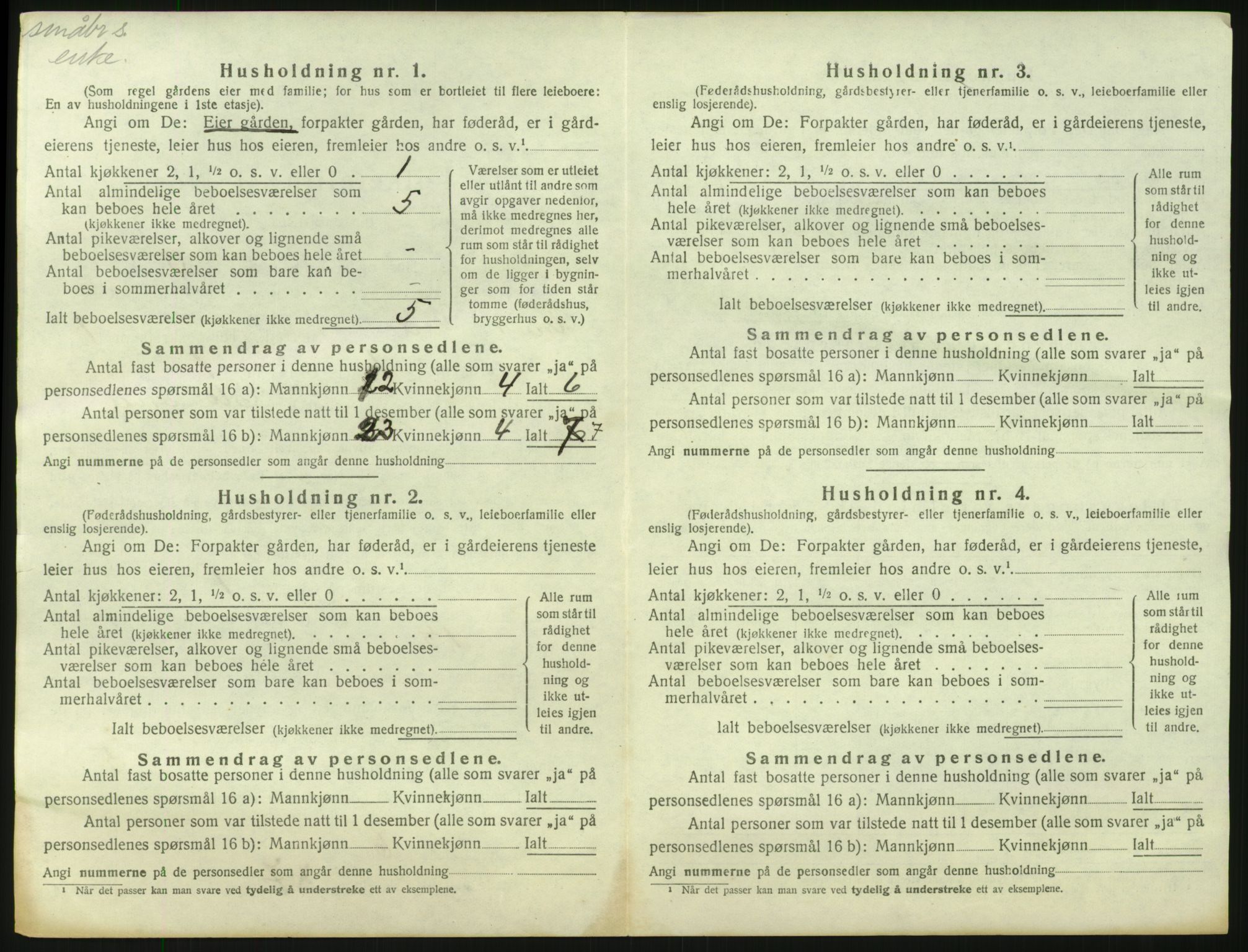 SAH, Folketelling 1920 for 0426 Våler herred, 1920, s. 52