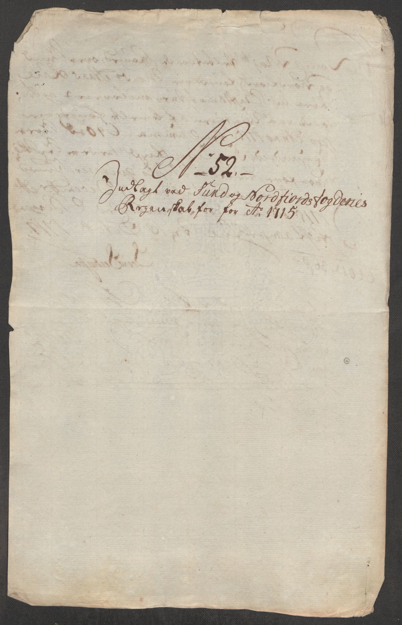 Rentekammeret inntil 1814, Reviderte regnskaper, Fogderegnskap, AV/RA-EA-4092/R53/L3439: Fogderegnskap Sunn- og Nordfjord, 1715, s. 552