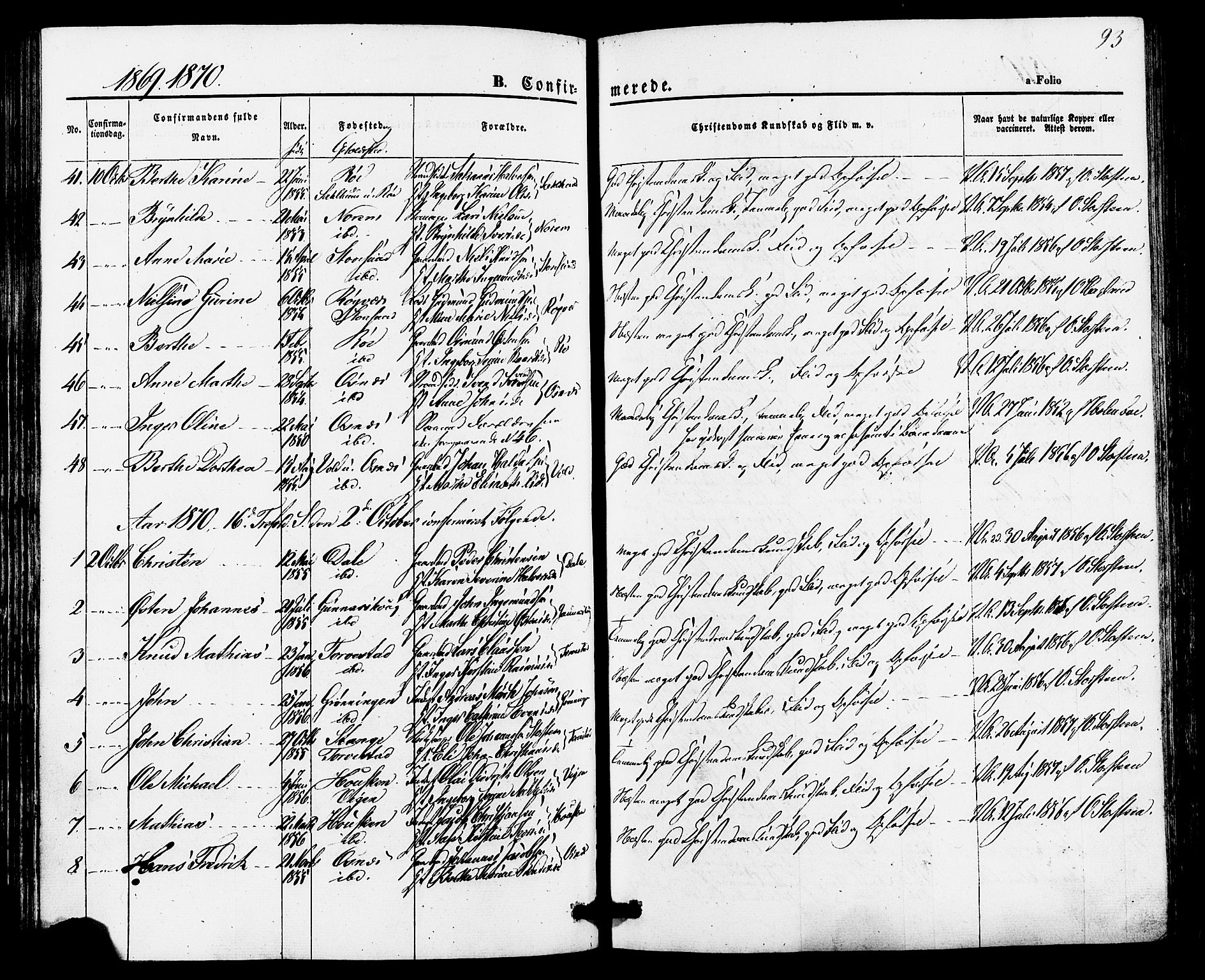 Torvastad sokneprestkontor, AV/SAST-A -101857/H/Ha/Haa/L0010: Ministerialbok nr. A 10, 1857-1878, s. 93