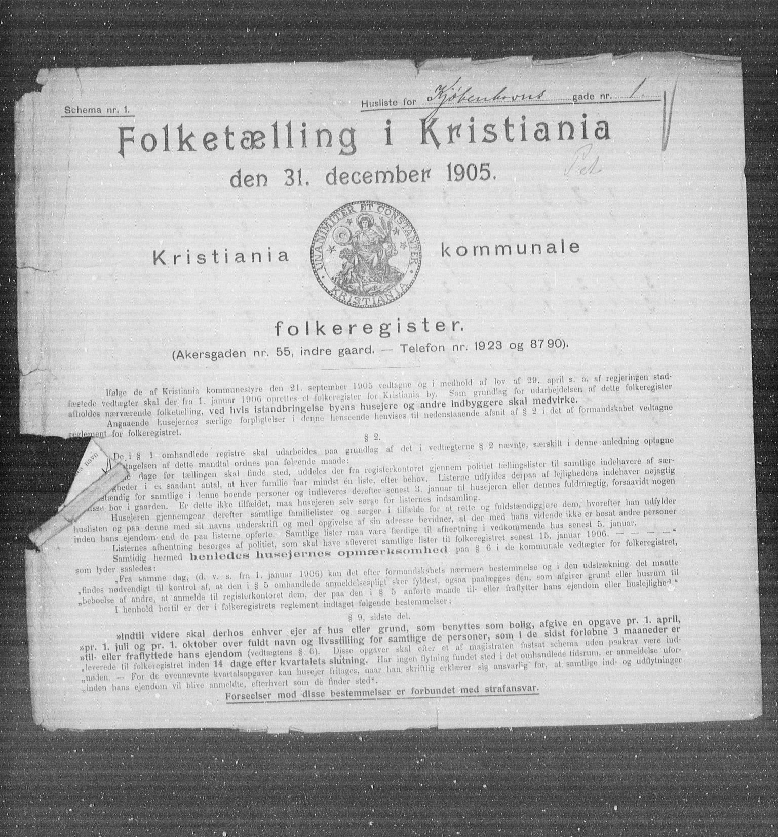 OBA, Kommunal folketelling 31.12.1905 for Kristiania kjøpstad, 1905, s. 26938
