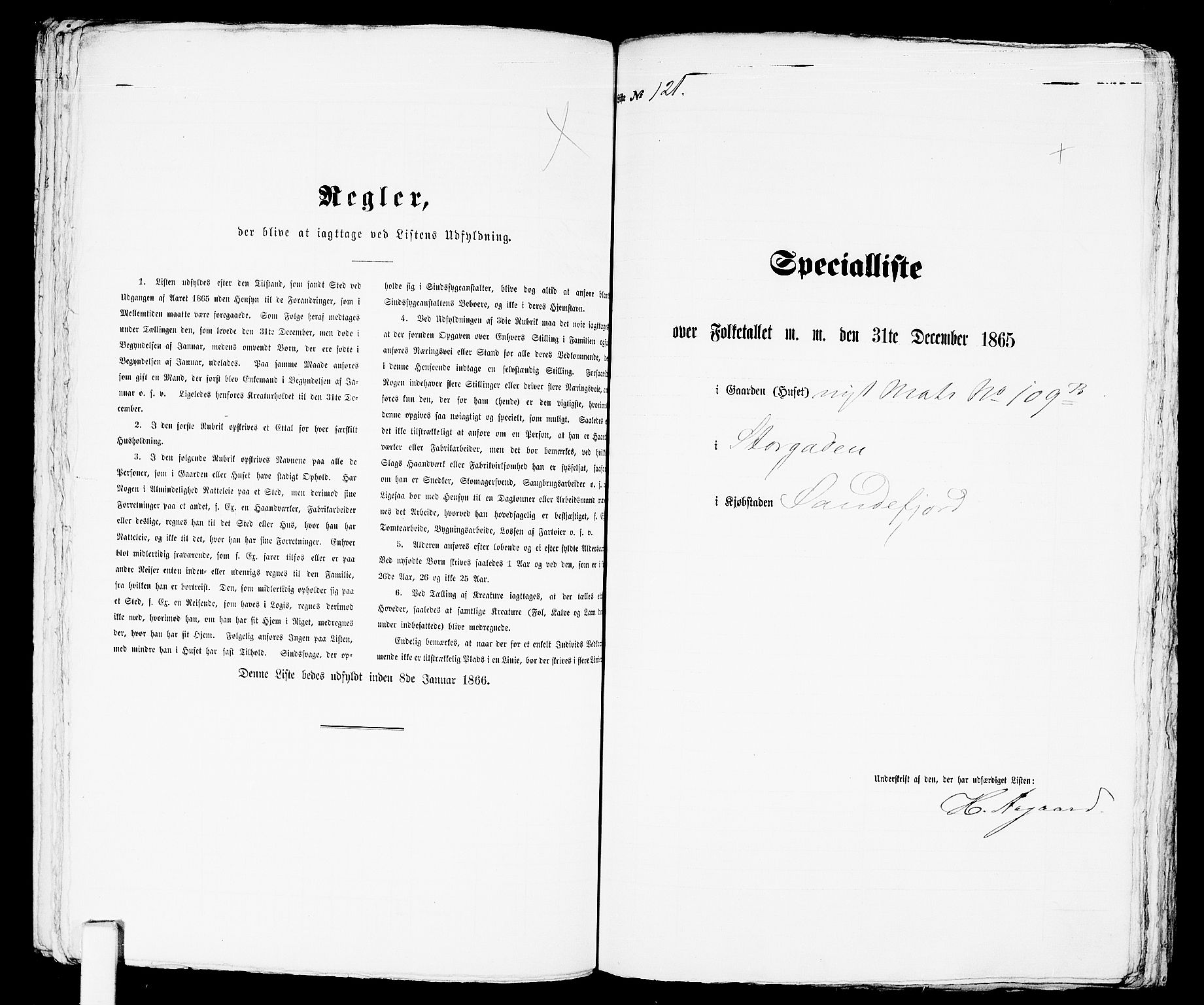 RA, Folketelling 1865 for 0706B Sandeherred prestegjeld, Sandefjord kjøpstad, 1865, s. 249
