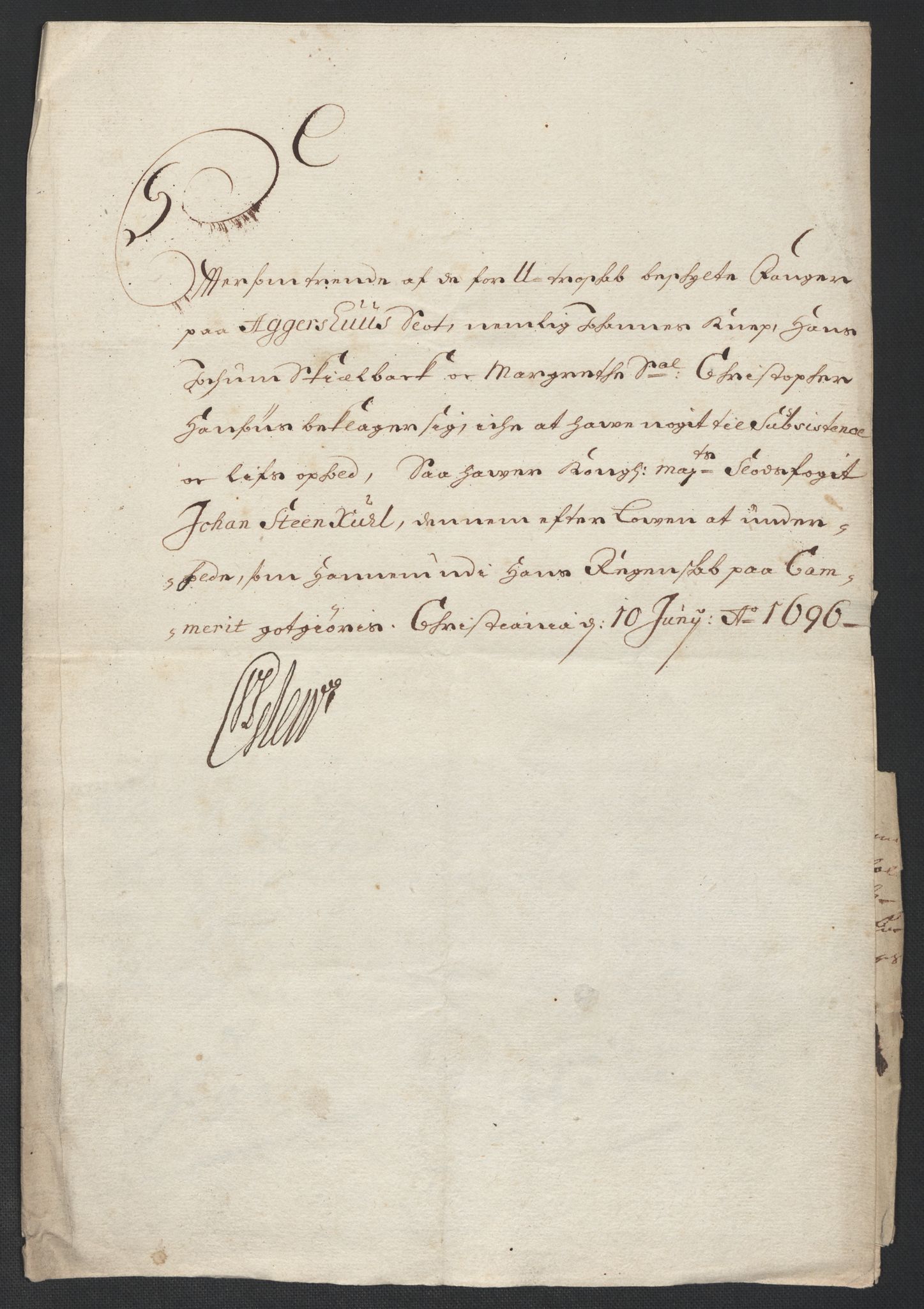 Rentekammeret inntil 1814, Reviderte regnskaper, Fogderegnskap, AV/RA-EA-4092/R10/L0440: Fogderegnskap Aker og Follo, 1696-1697, s. 232