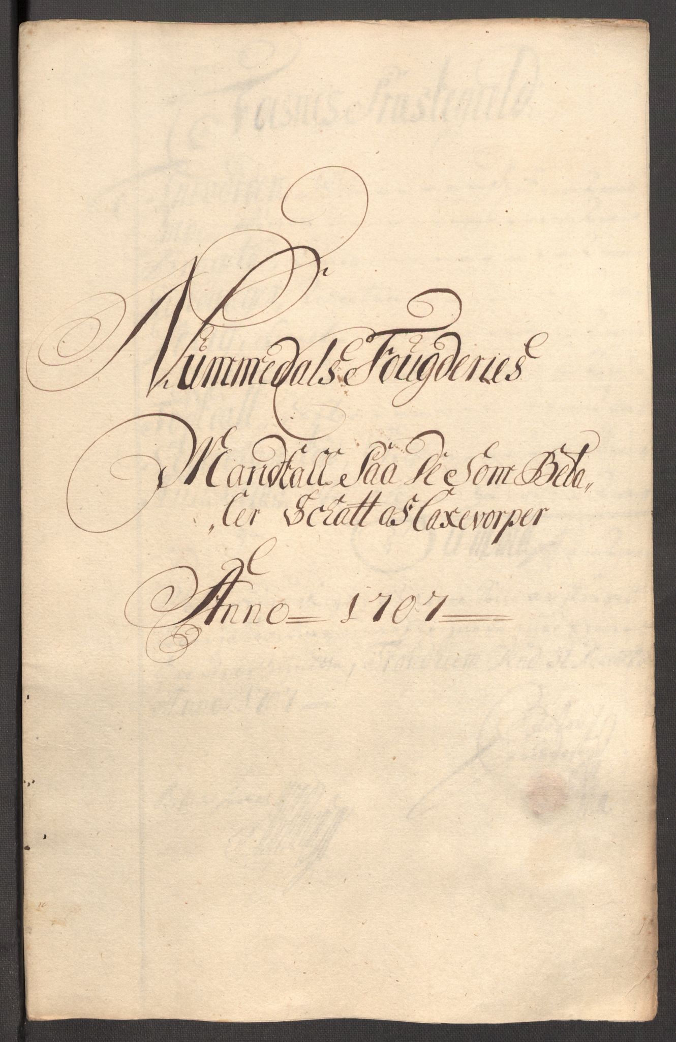 Rentekammeret inntil 1814, Reviderte regnskaper, Fogderegnskap, RA/EA-4092/R64/L4430: Fogderegnskap Namdal, 1707-1708, s. 106