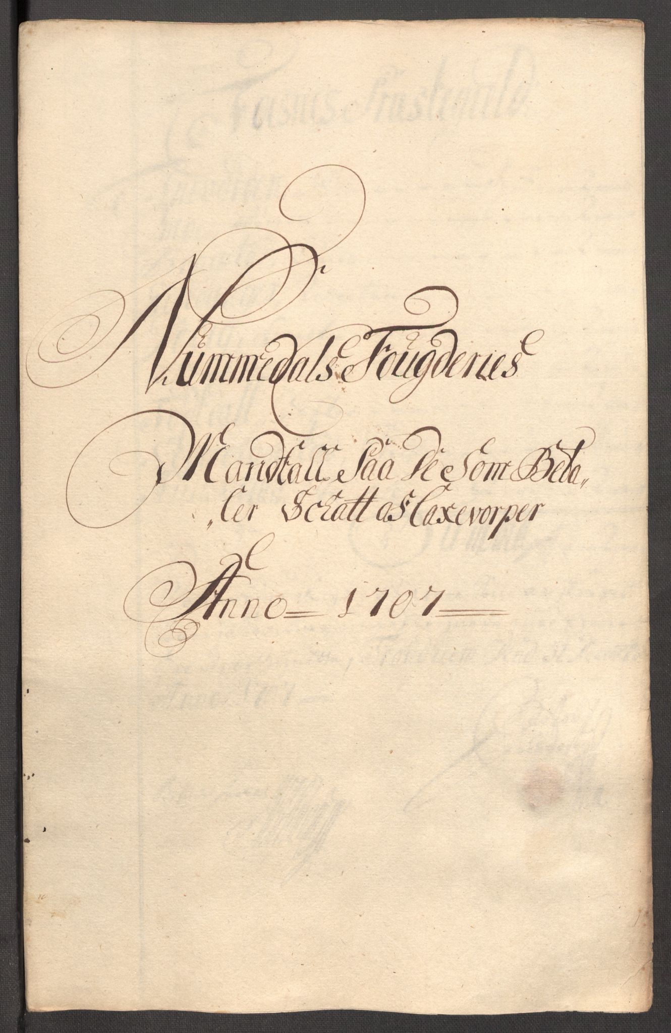 Rentekammeret inntil 1814, Reviderte regnskaper, Fogderegnskap, AV/RA-EA-4092/R64/L4430: Fogderegnskap Namdal, 1707-1708, s. 106