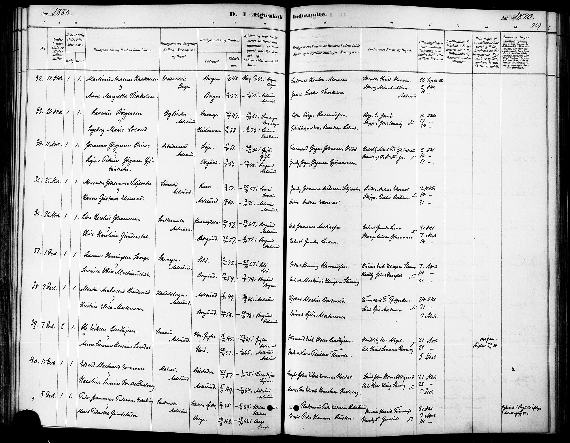 Ministerialprotokoller, klokkerbøker og fødselsregistre - Møre og Romsdal, SAT/A-1454/529/L0454: Ministerialbok nr. 529A04, 1878-1885, s. 209
