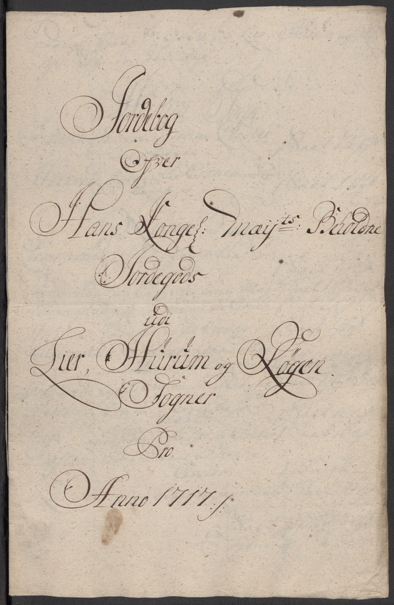 Rentekammeret inntil 1814, Reviderte regnskaper, Fogderegnskap, RA/EA-4092/R31/L1711: Fogderegnskap Hurum, Røyken, Eiker, Lier og Buskerud, 1717, s. 229