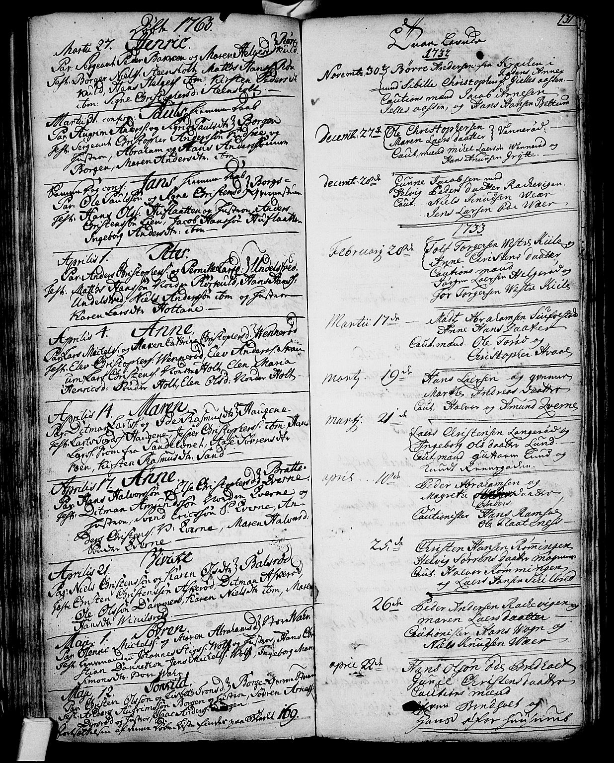 Stokke kirkebøker, AV/SAKO-A-320/F/Fa/L0002: Ministerialbok nr. I 2, 1732-1770, s. 131