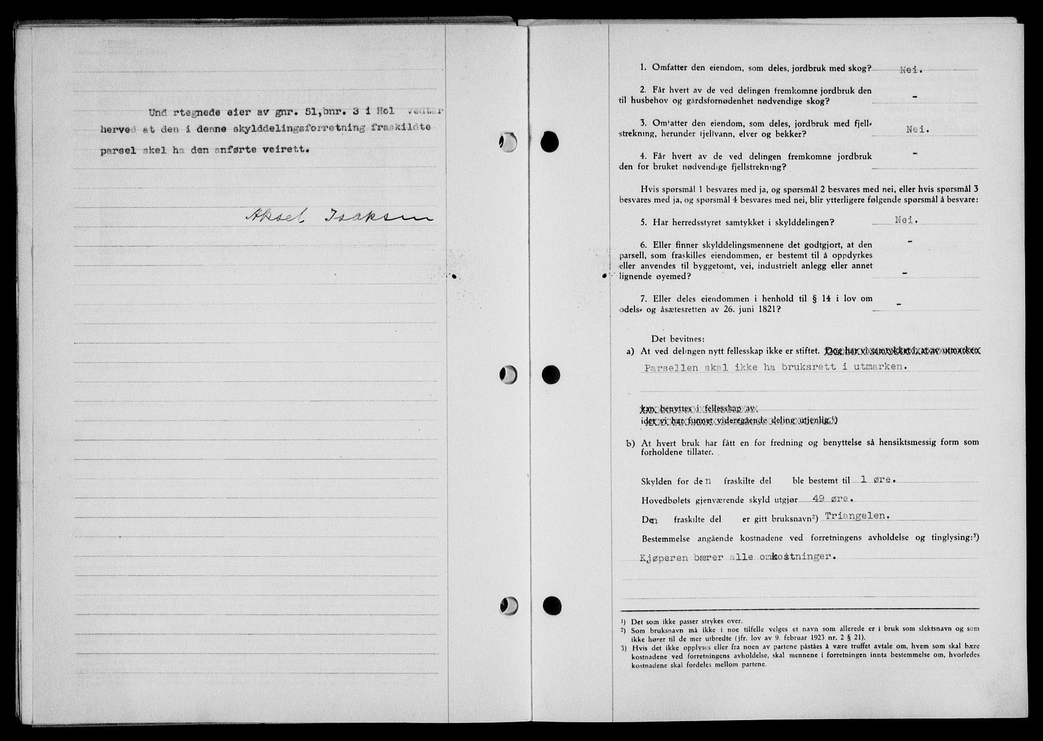 Lofoten sorenskriveri, SAT/A-0017/1/2/2C/L0012a: Pantebok nr. 12a, 1943-1944, Dagboknr: 557/1944
