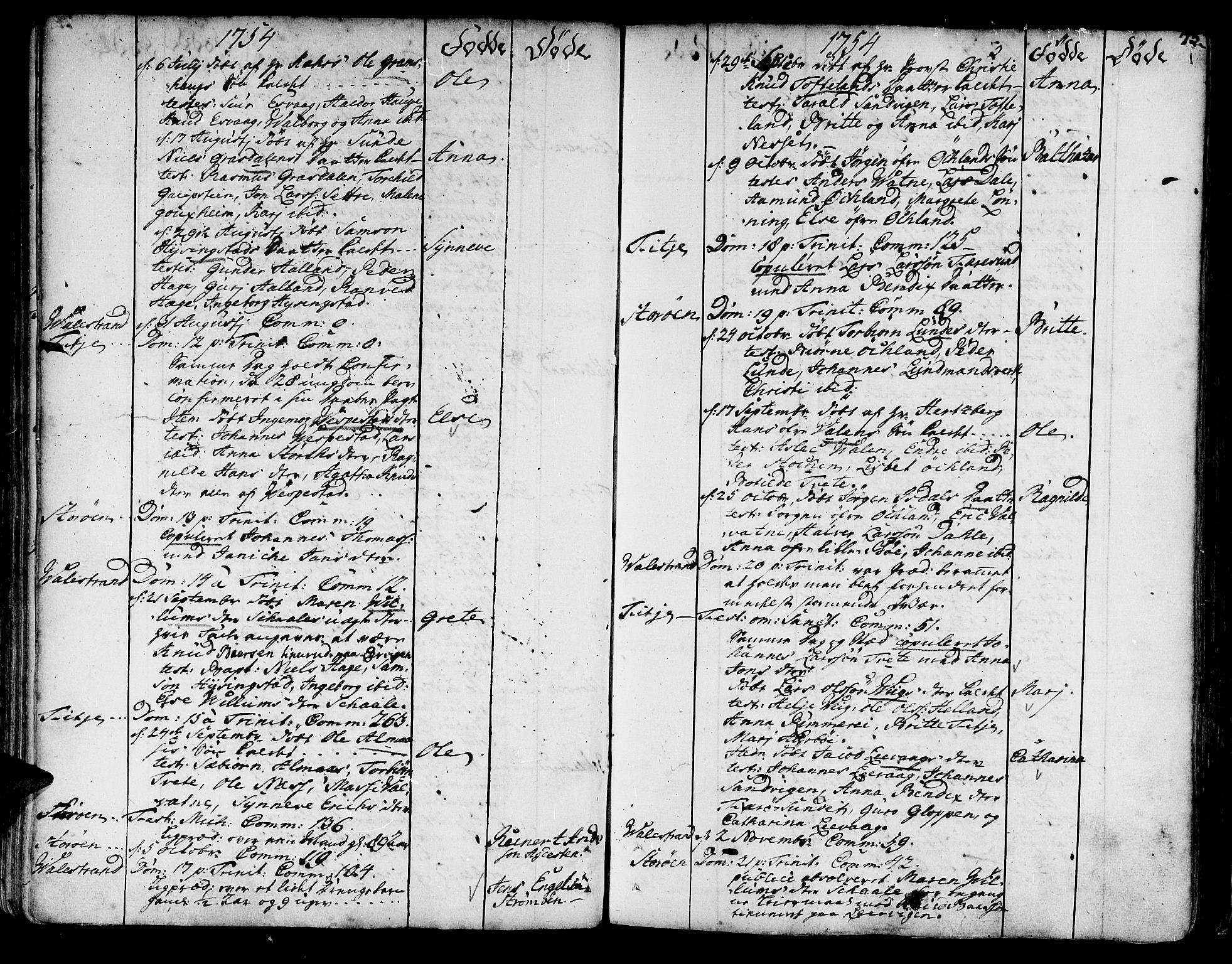 Stord sokneprestembete, SAB/A-78201/H/Haa: Ministerialbok nr. A 2, 1744-1777, s. 75