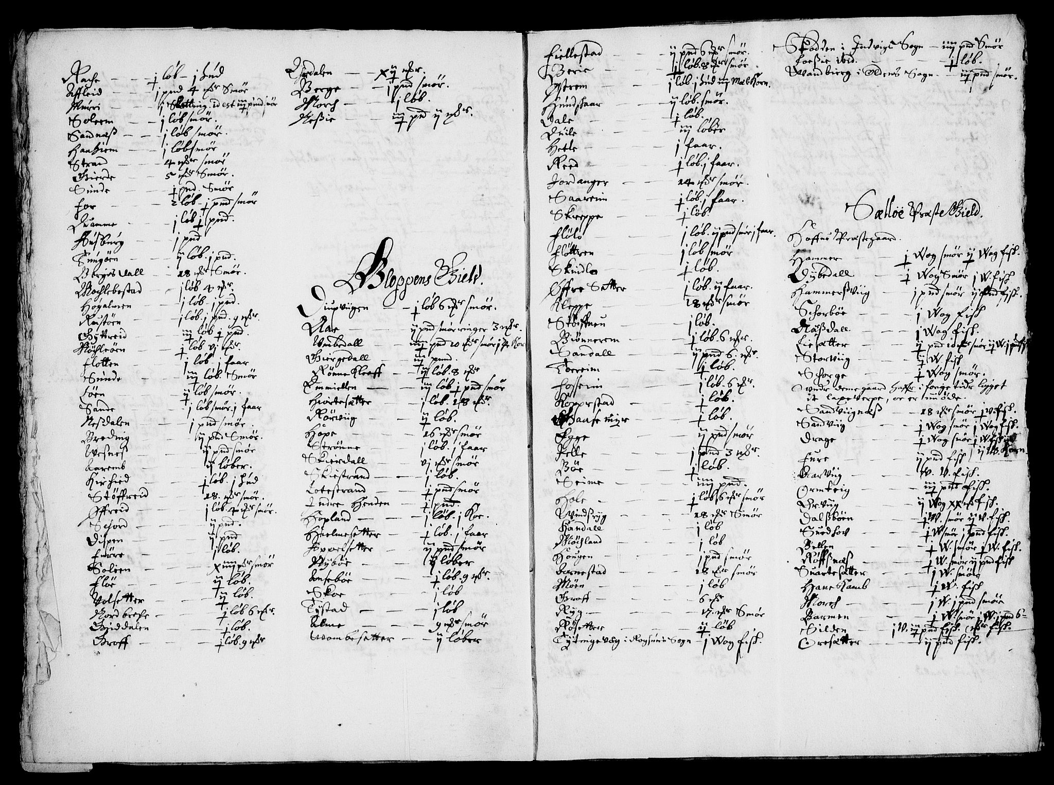 Rentekammeret inntil 1814, Realistisk ordnet avdeling, RA/EA-4070/Fc/Fca/L0003/0003: [Ca III]  Bergen stift / Jordebok over prestebordene i Bergens stift, 1649-1665