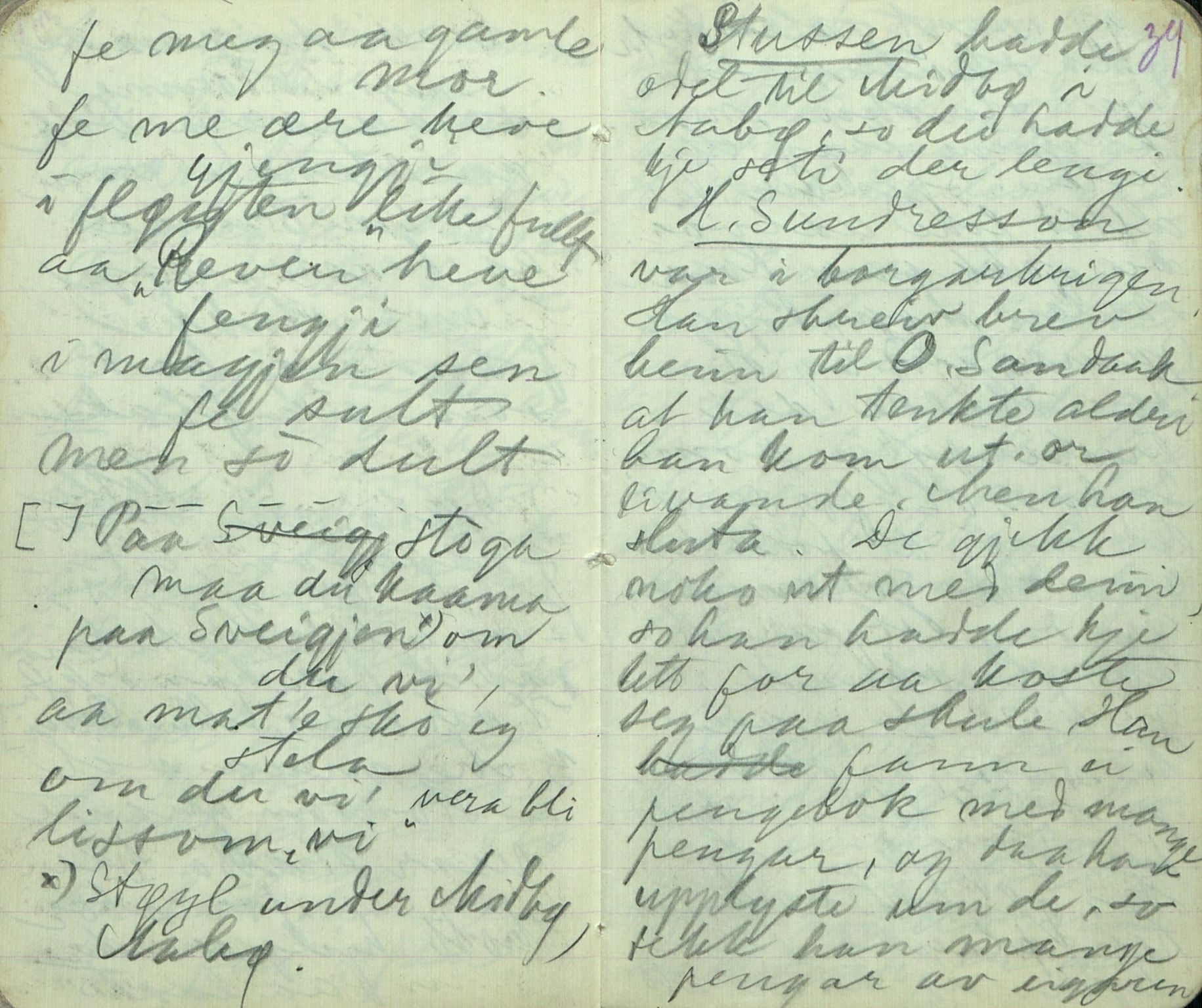 Rikard Berge, TEMU/TGM-A-1003/F/L0008/0020: 300-340 / 319 Oppskrifter frå Øyfjell, Rauland. R. Berge, 1914-1915, s. 38-39