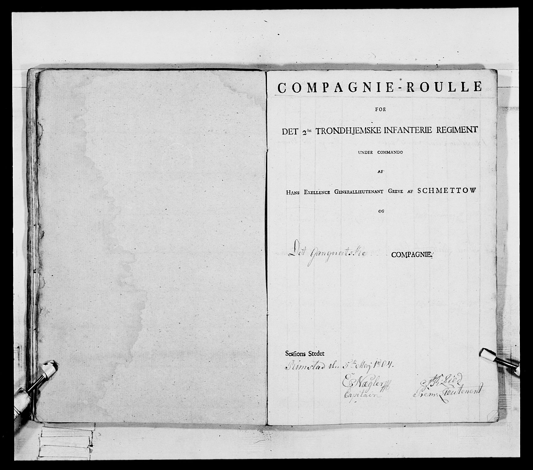 Generalitets- og kommissariatskollegiet, Det kongelige norske kommissariatskollegium, AV/RA-EA-5420/E/Eh/L0081: 2. Trondheimske nasjonale infanteriregiment, 1801-1804, s. 390